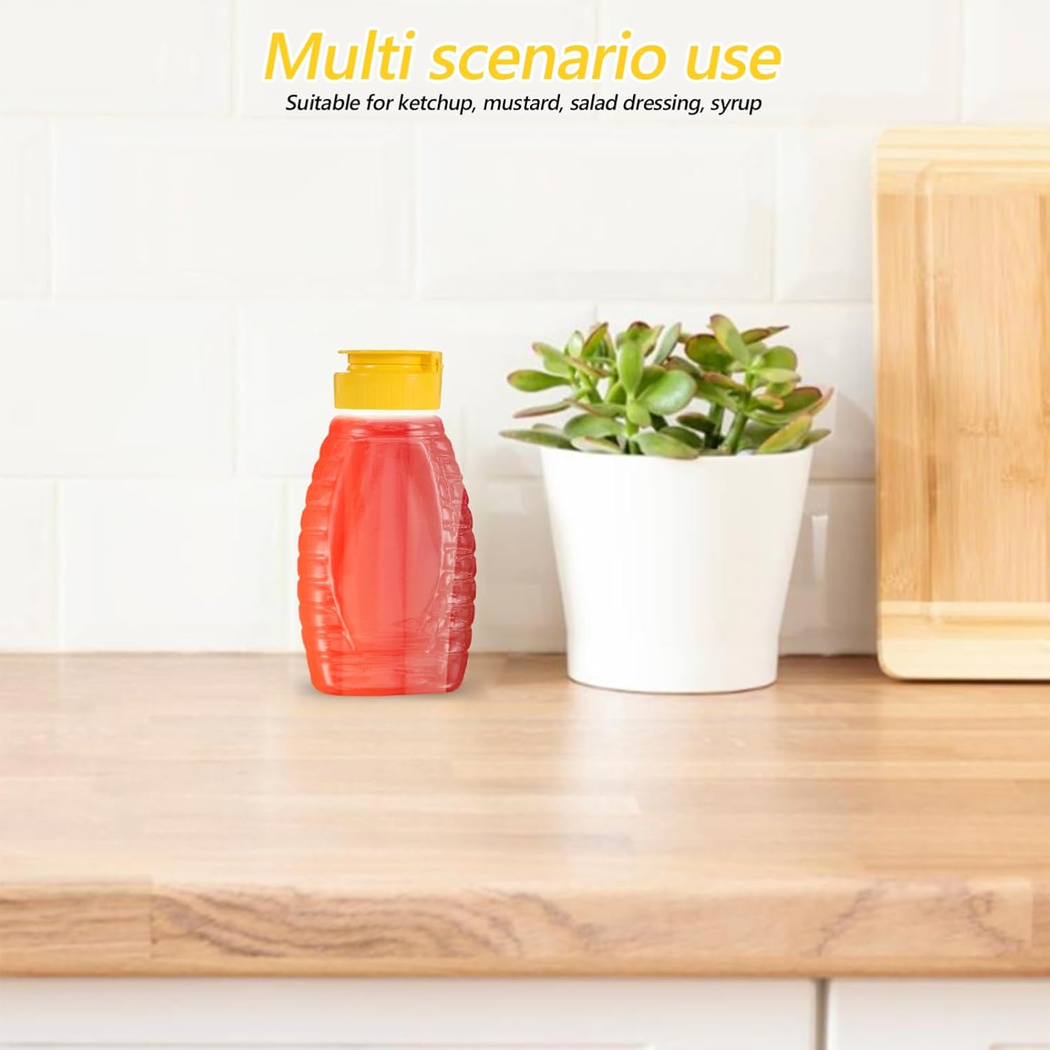 BESPORTBLE Refillable Honey Dispenser with Flip Top Lid