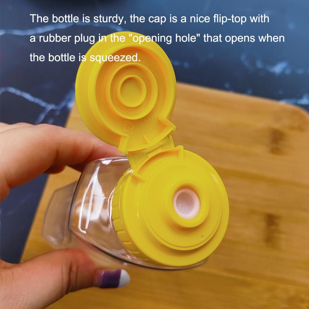 2-Piece Honey Bottle Squeezer Dispenser for Syrups Ketchup or Herbs