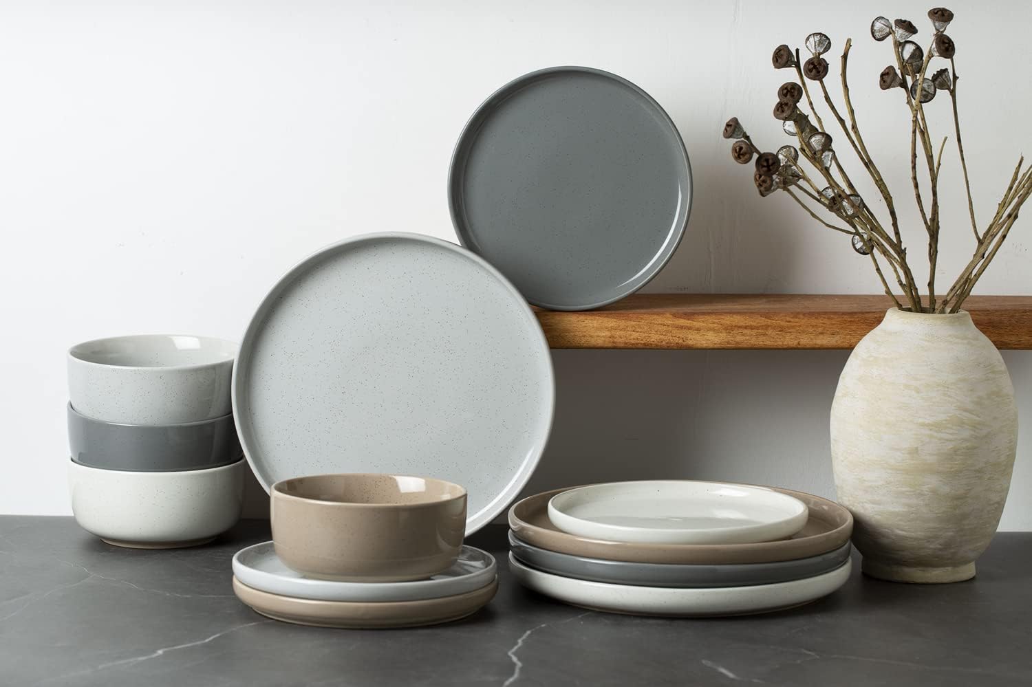 Famiware Milkyway Dinnerware Set 24-Piece for 8