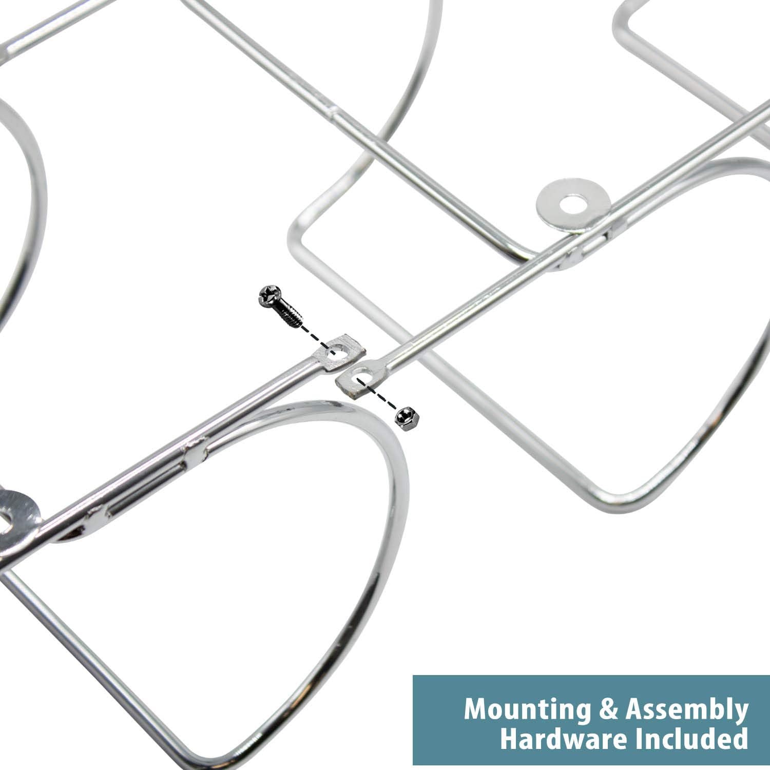 Sorbus Wall-Mounted Towel Rack 6 Compartment - Silver