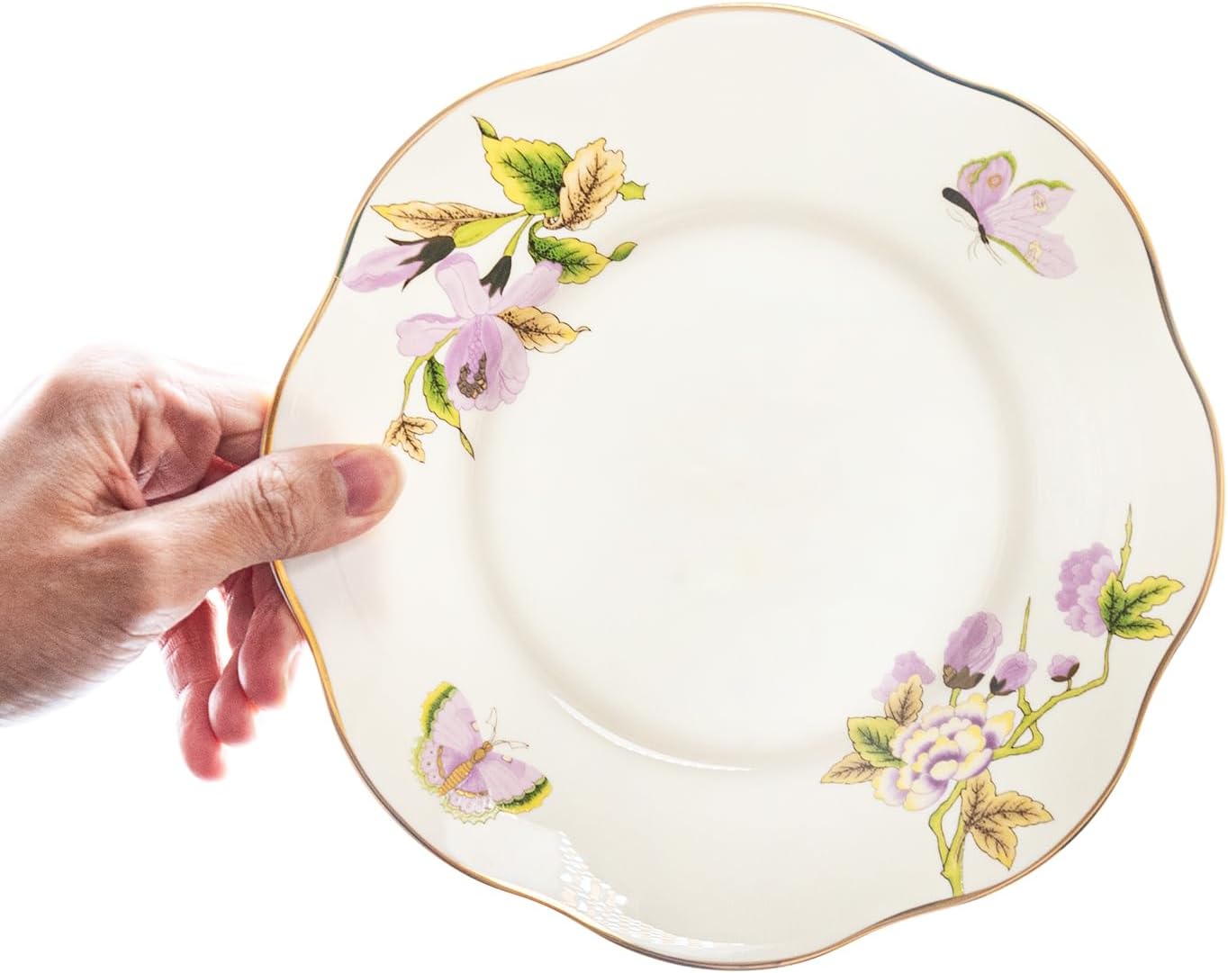 Elegant 8-inch Ceramic Plates Set of 2 for Parties