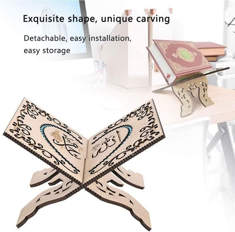 Retro Carving Wood Reading Cooking Rack