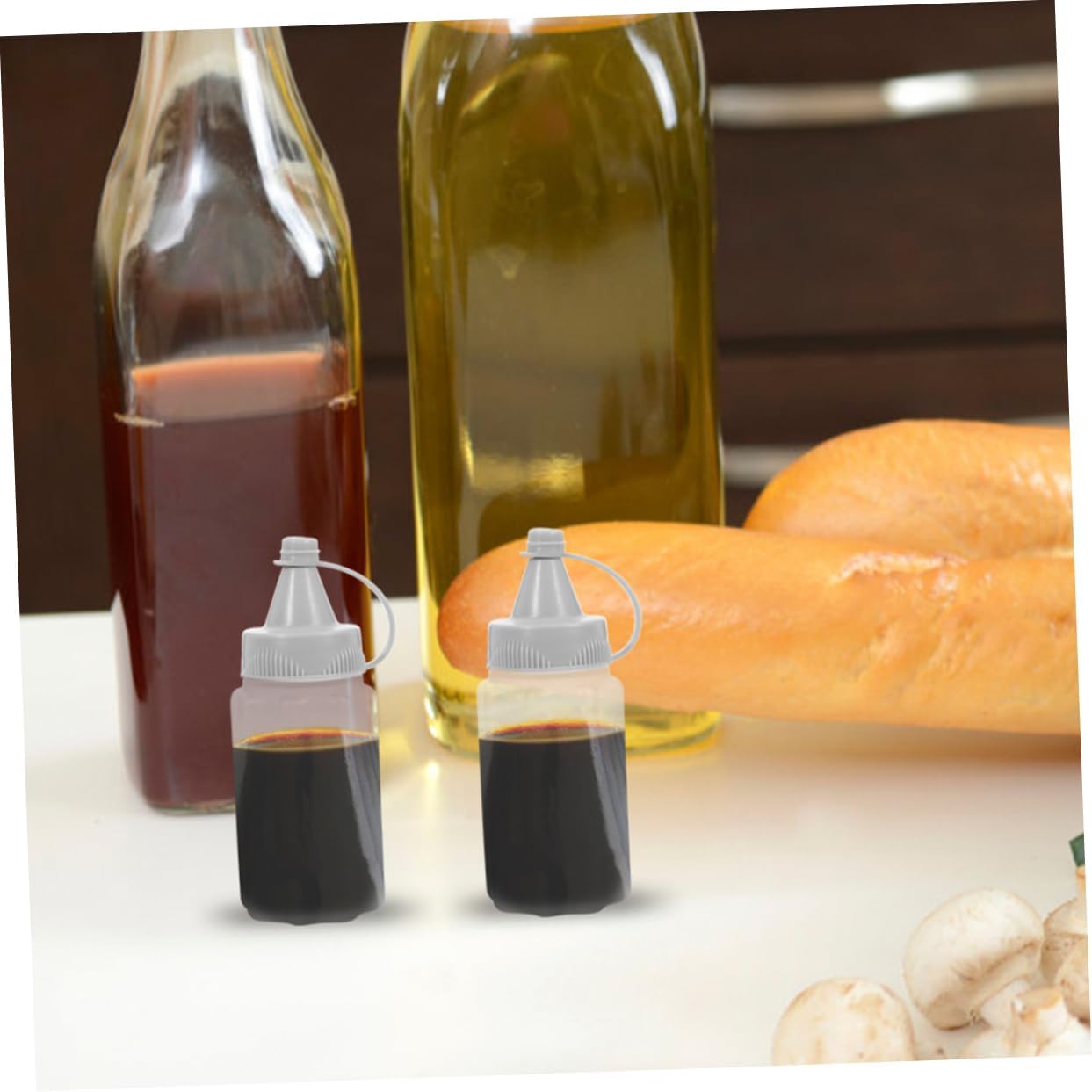 SHOWERORO 30ml Food-Grade Condiment Squeeze Bottles 1