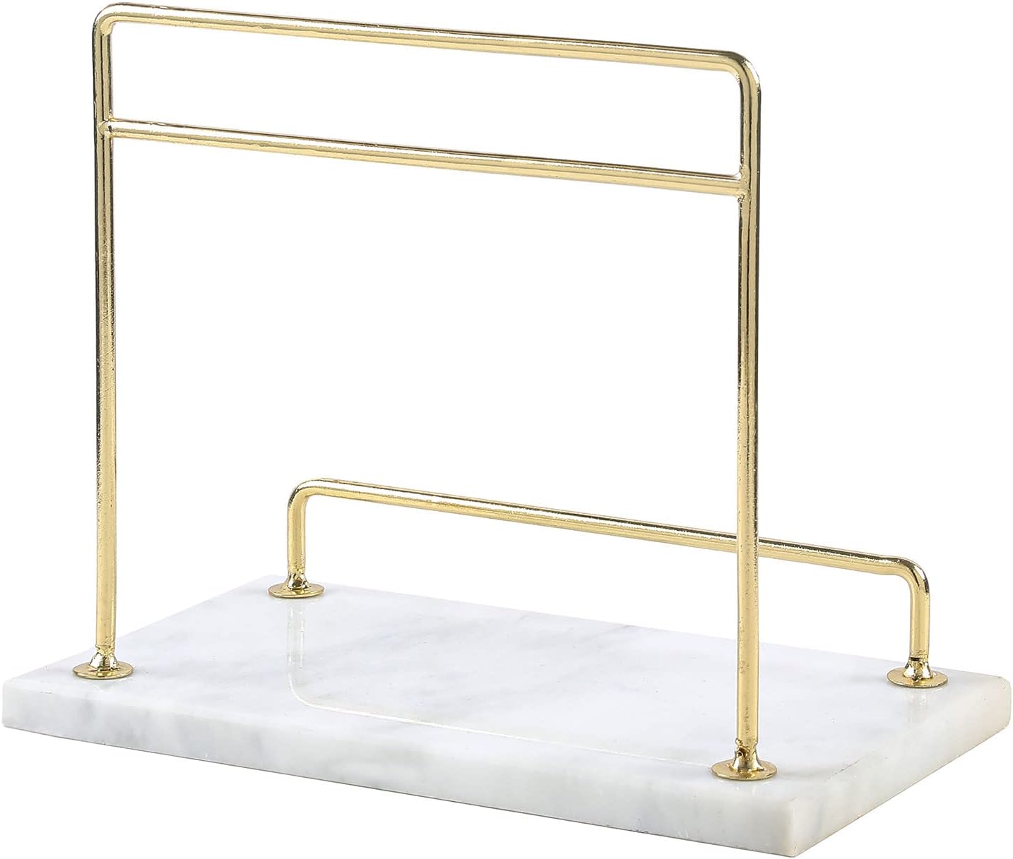 MyGift Modern Marble Cookbook Stand Sturdy and Stylish for Your Kitchen