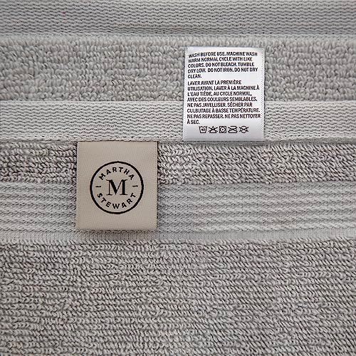 Martha Stewart 100 Cotton Bath Towels Set of 6 Soft Absorbent White