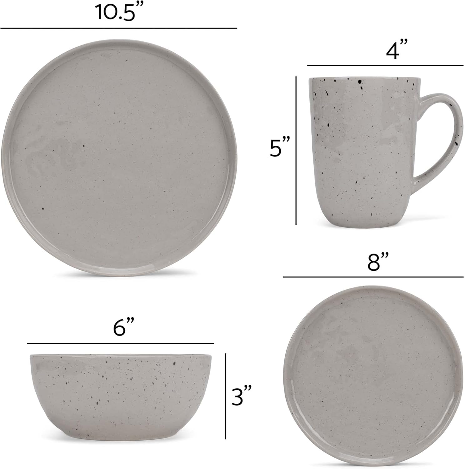 Perfect Shiny Speckled Western Country Style Dinnerware Set
