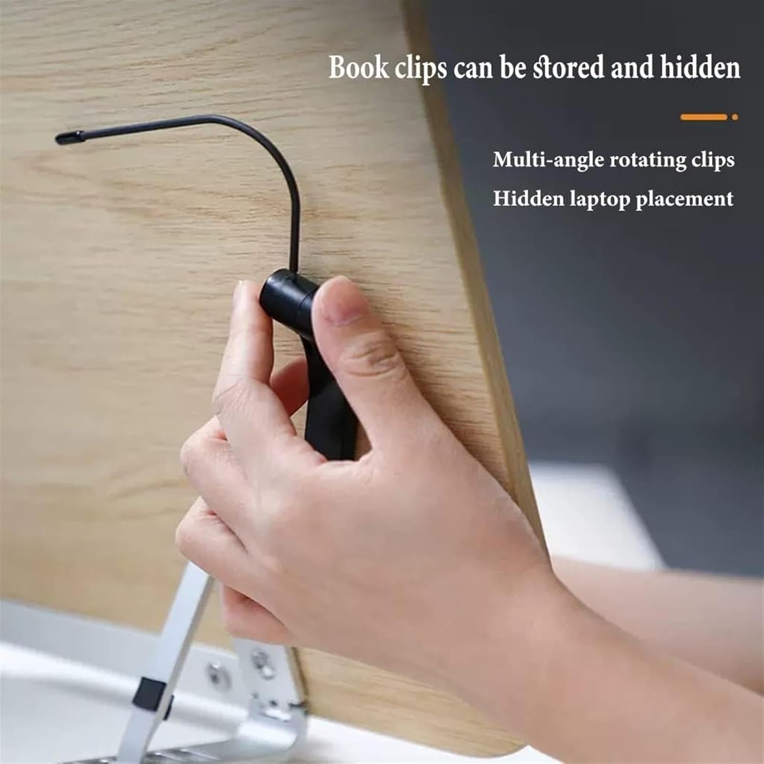 JACCOSLarge Wooden Cooking Book Stand Adjustable Height Foldable