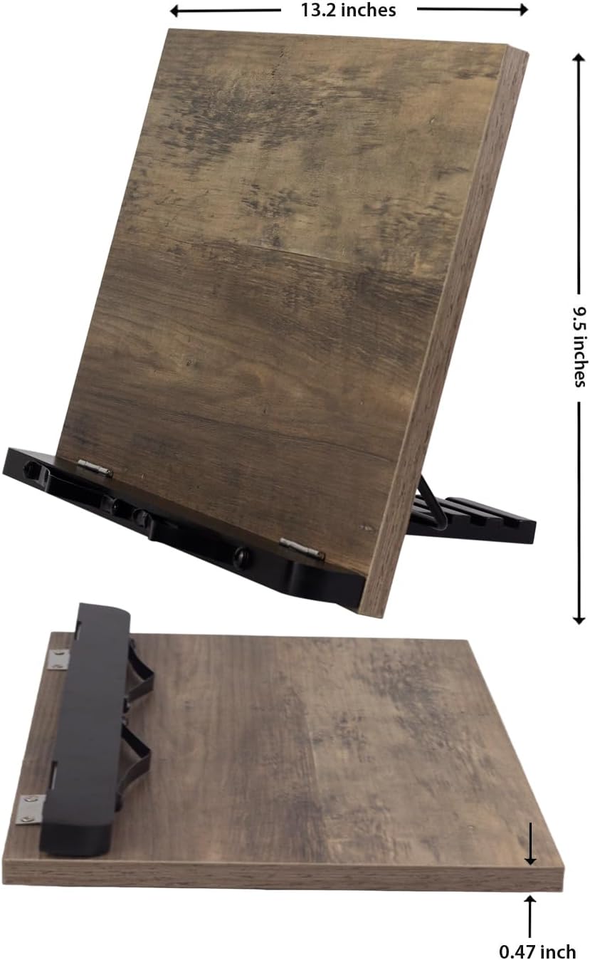 Adjustable Bamboo Book Stand