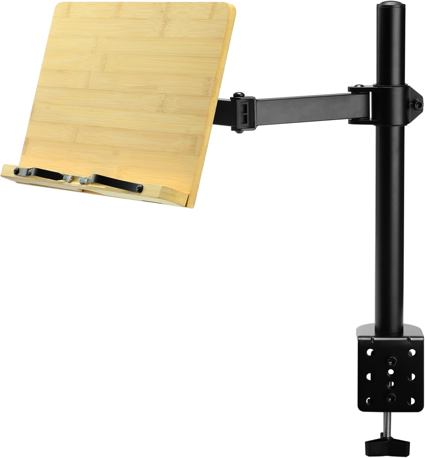 Enhance Workspace Efficiency Books Holder for Bamboo More