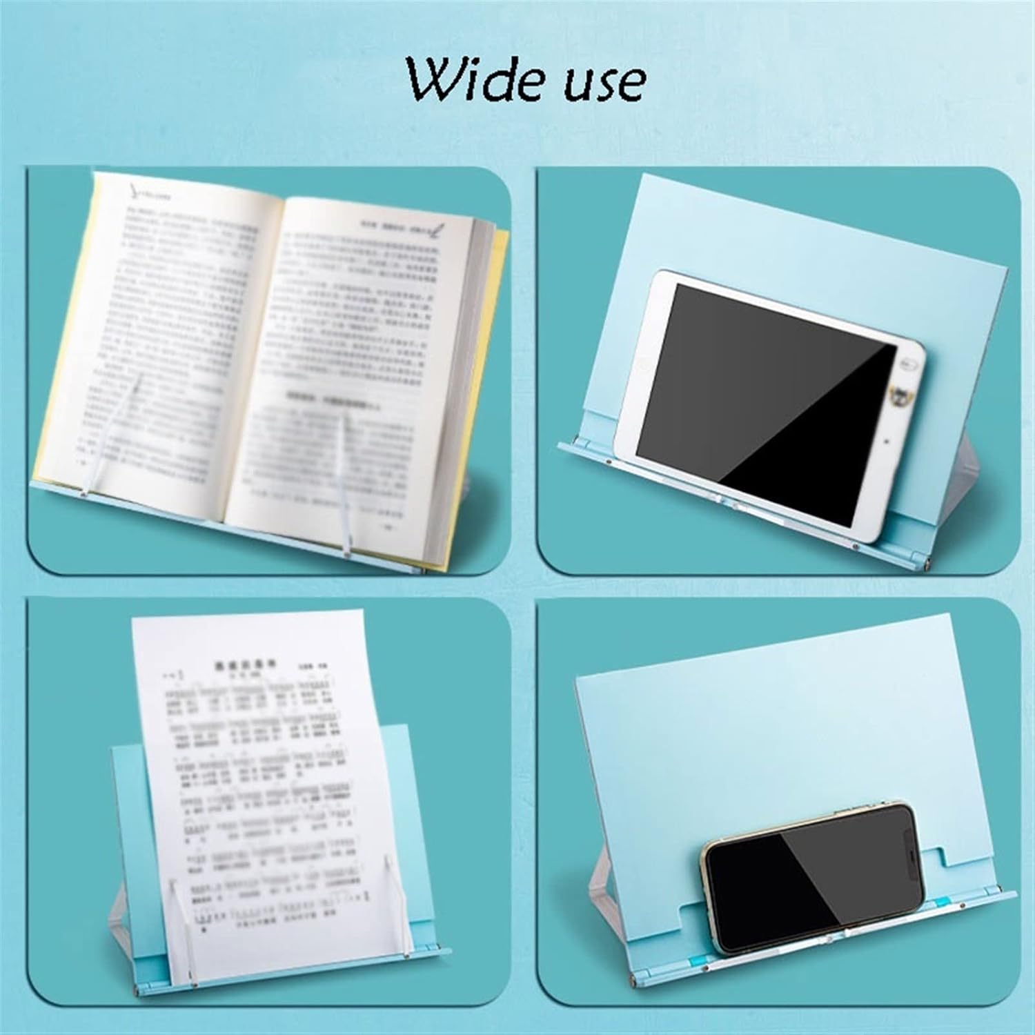 Adjustable Book Stand for Kitchen Reading and Study