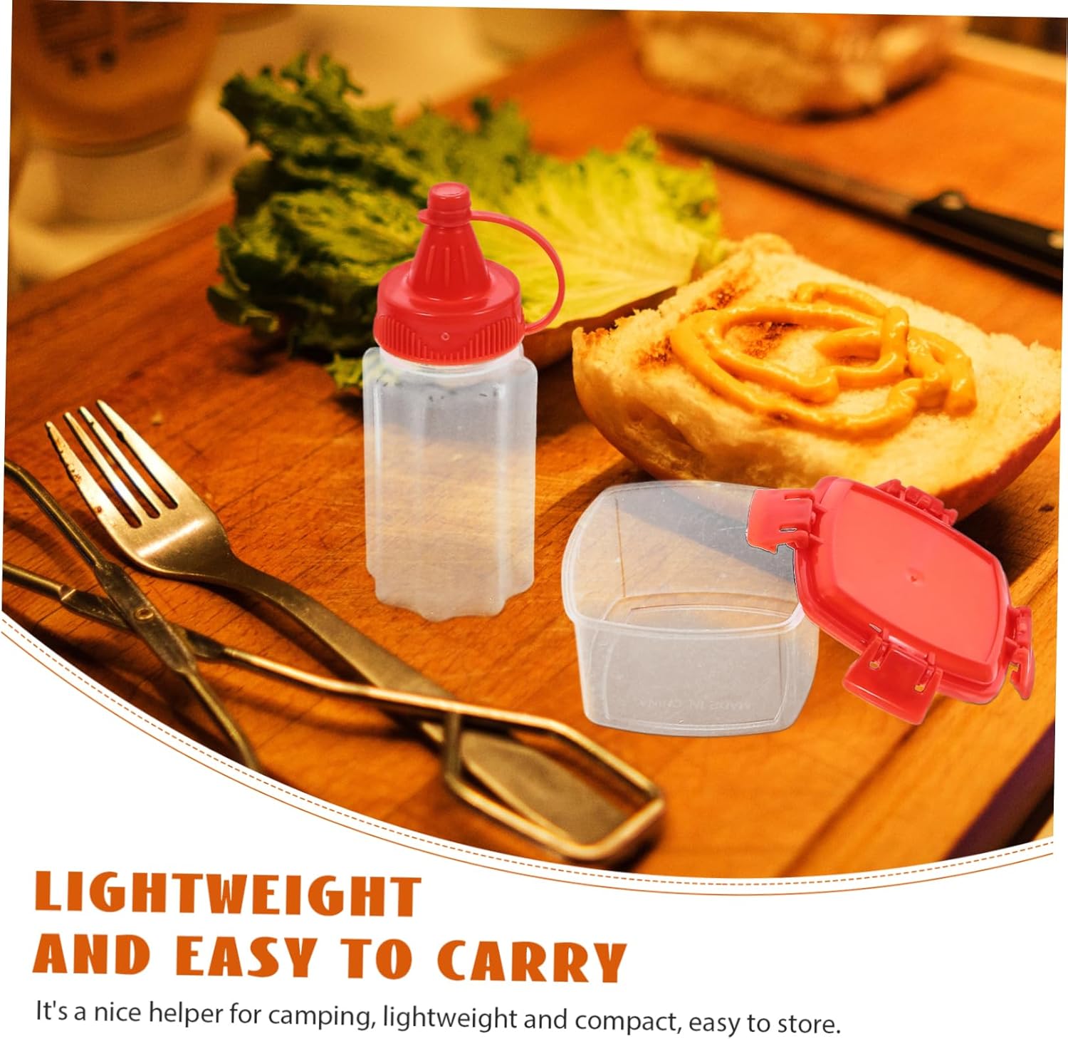 KICHOUSE Mini Sauce Dispenser Set
