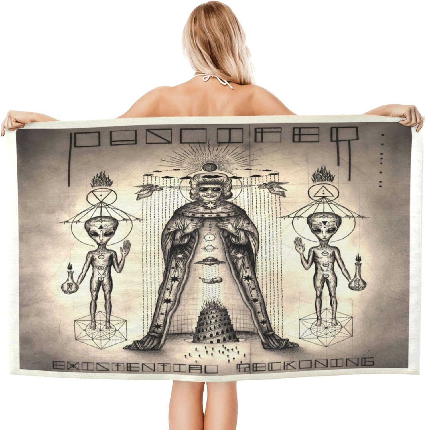 Puscifers Bath Towel Quick Dry Microfiber 52x32 In