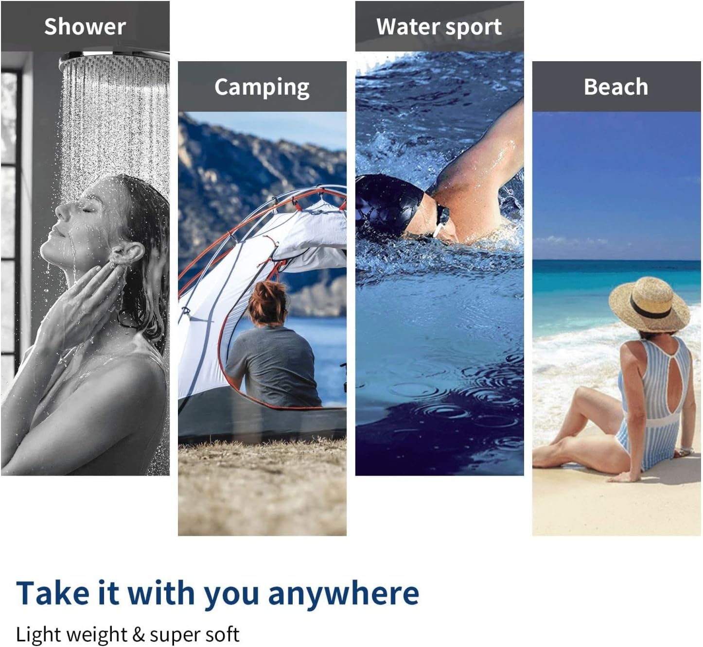 Quick-Dry Bath Towels for Beach and Pool Use