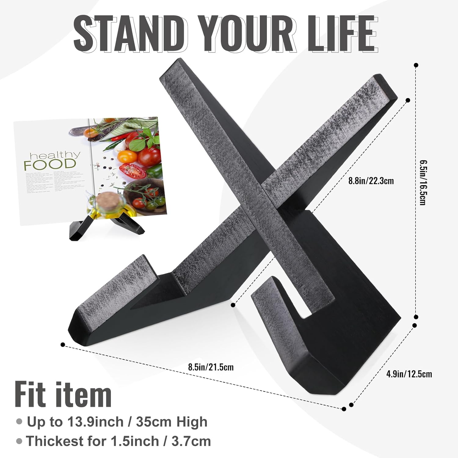 Sunnychicc Bamboo Kitchen Workbook Holder