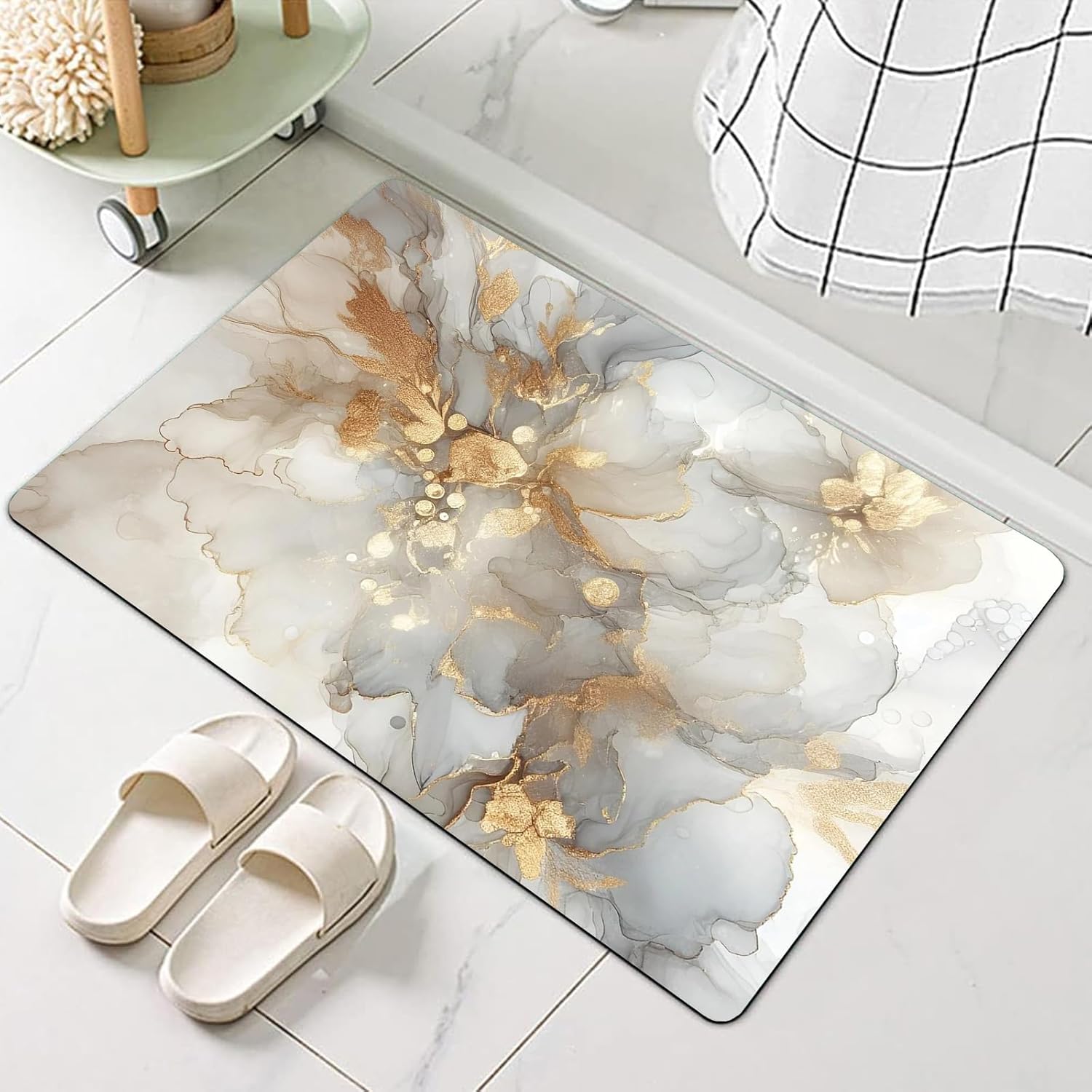 NEvka Premium Diatomaceous Earth Bath Mat 2x4ft