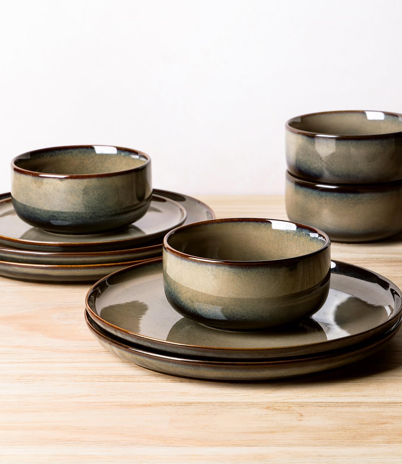 Handmade Ceramic Dinnerware Set for 4