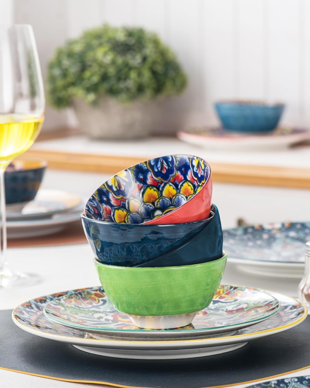 12-Piece Bohemian Dinnerware Set
