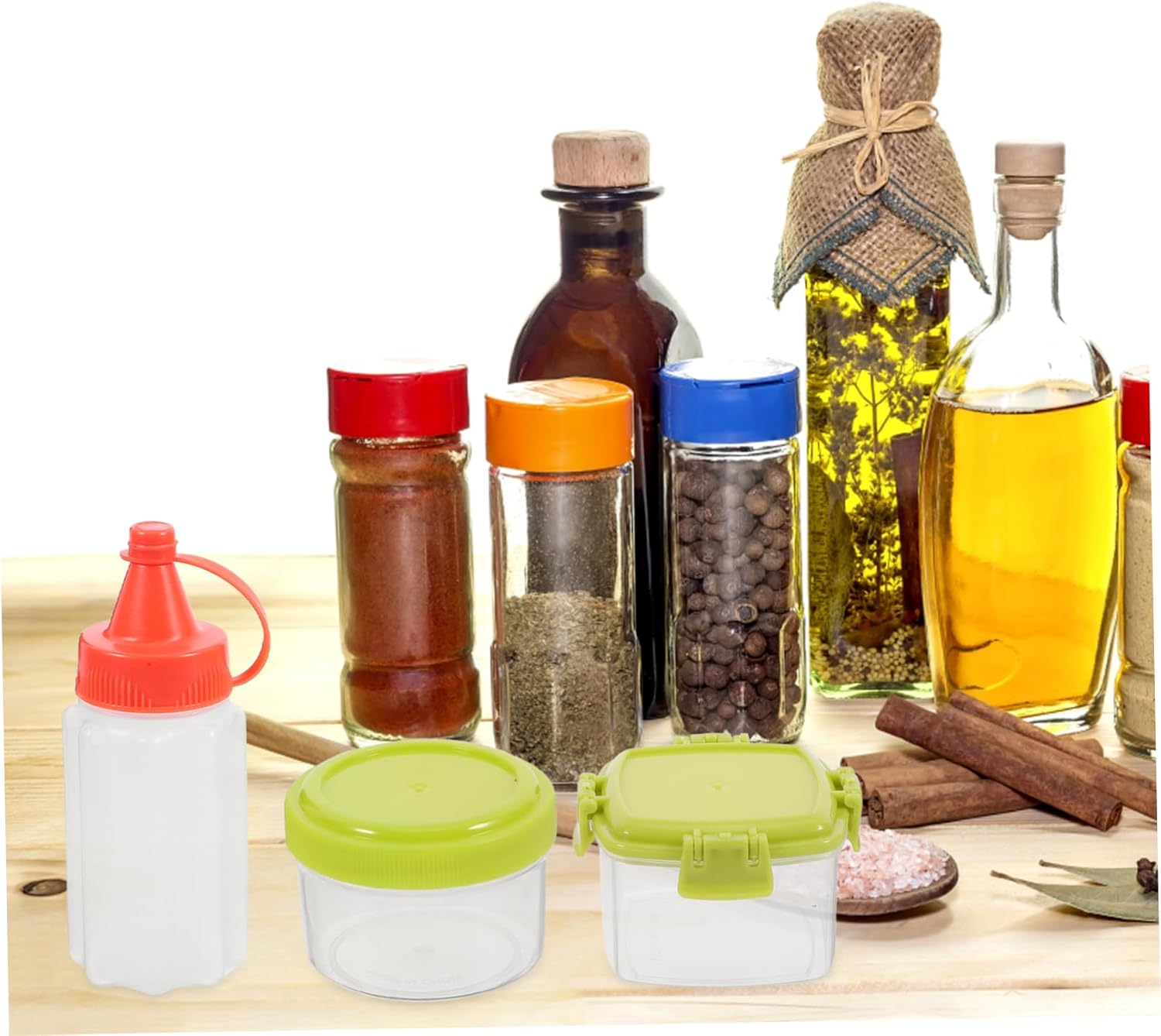 FELTECHELECTRMini Salad Dressing Ketchup Set 12 Piece Condiment Squeeze Bottles