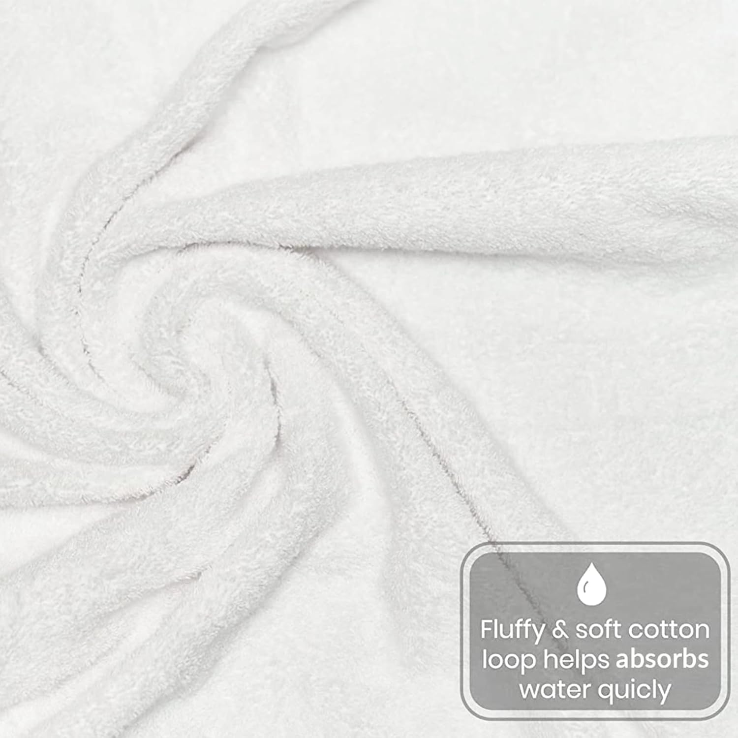 Quick Drying 6-Pack Cotton Bath Towels for Home Gym Pool