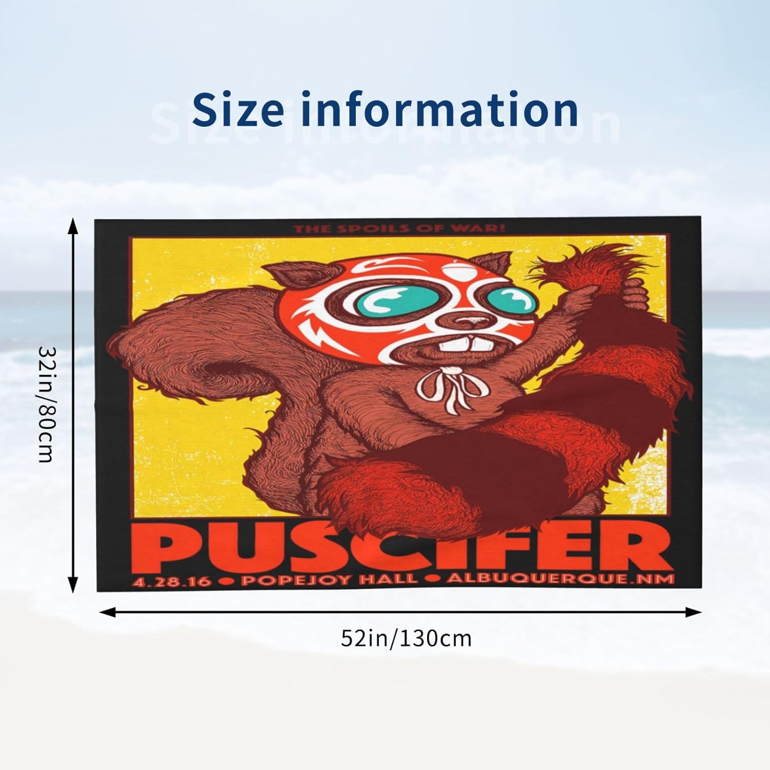 Quick-Dry Microfiber Beach Towels Printed 52x32