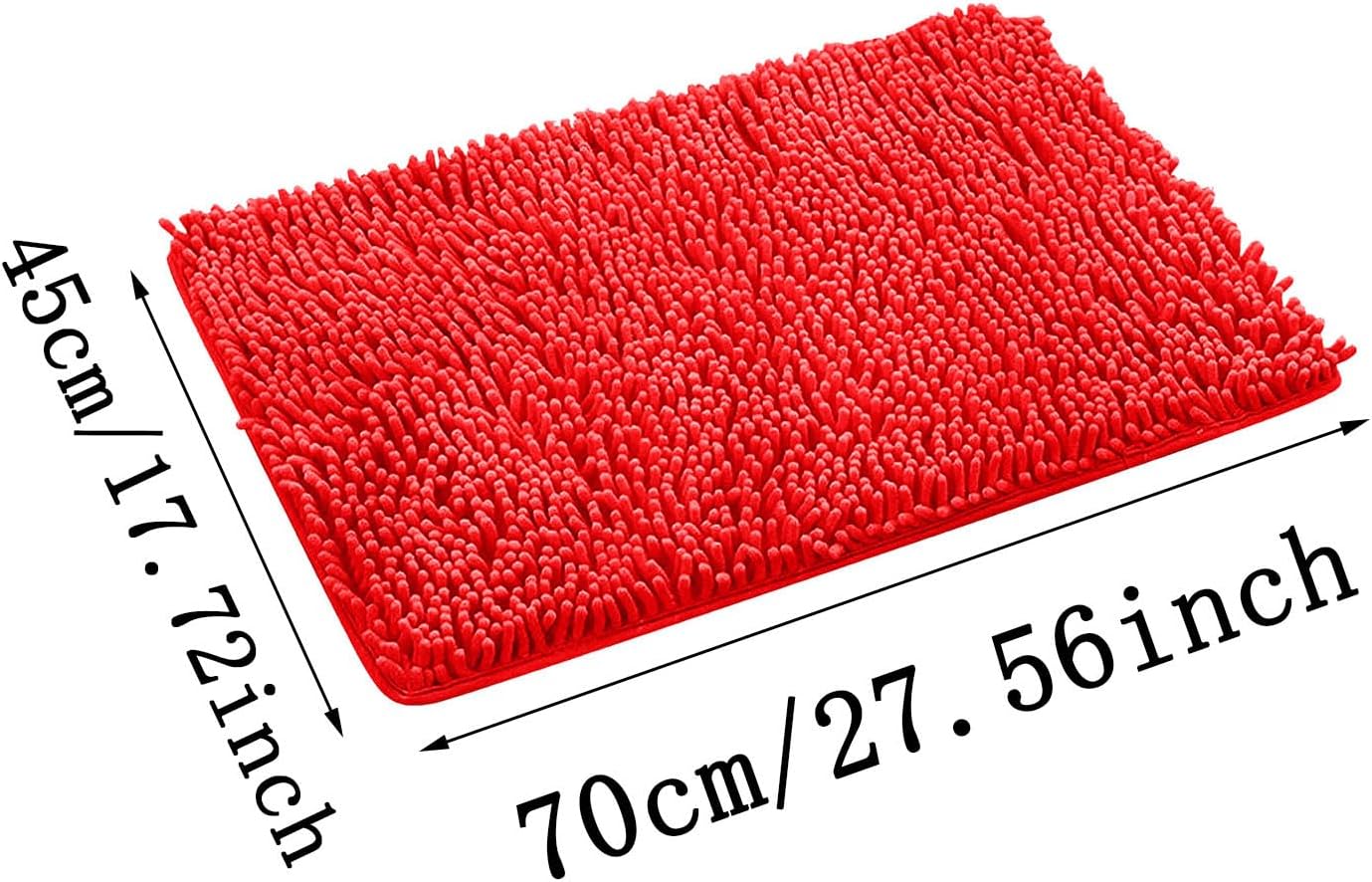 Robust 28x18 Machine Washable Light Bathmat Versatile Herringbone Throw Non-Slip Bottom Gold