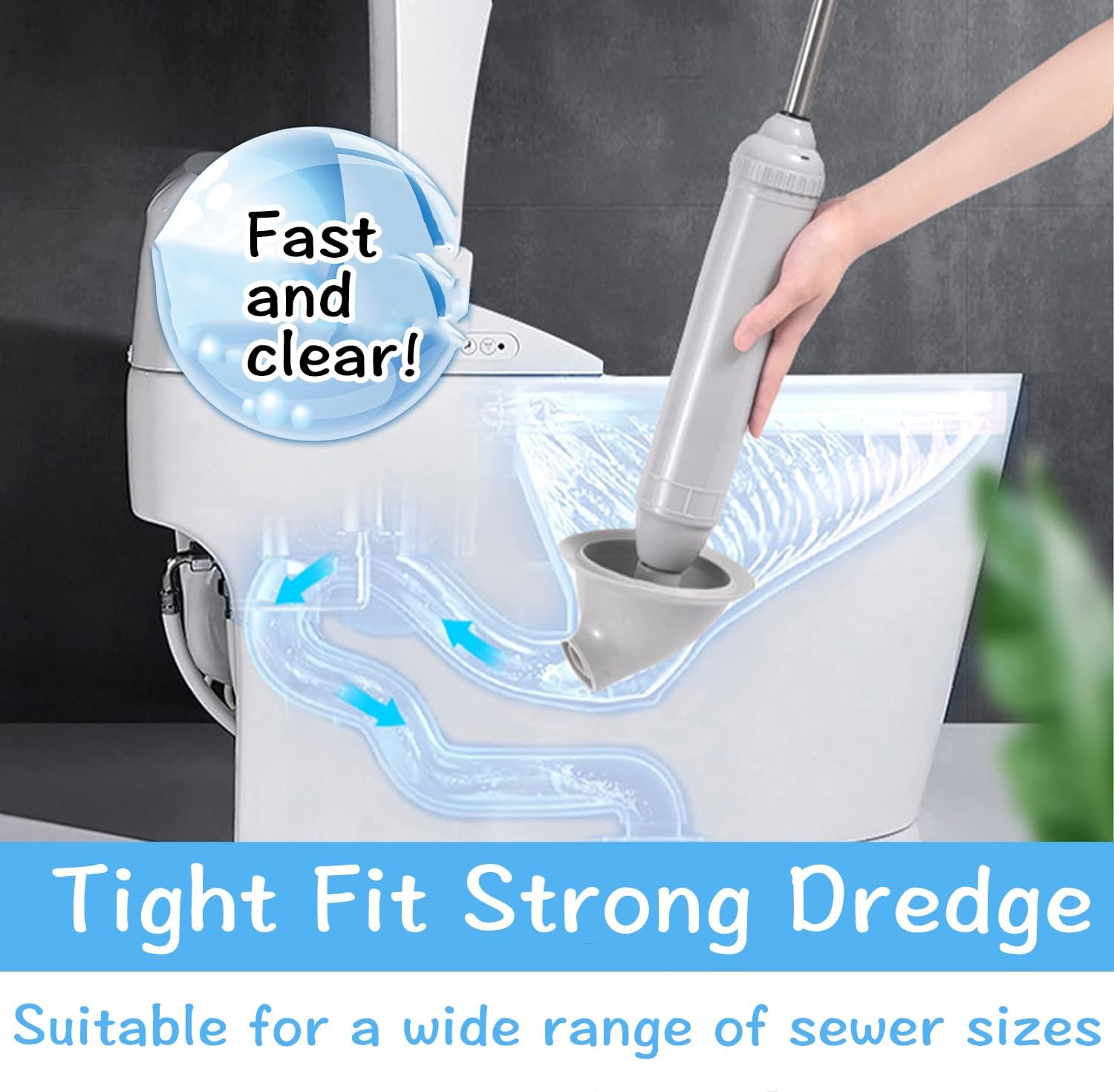 Powerful Toilet Plunger for Effortless Unclogging