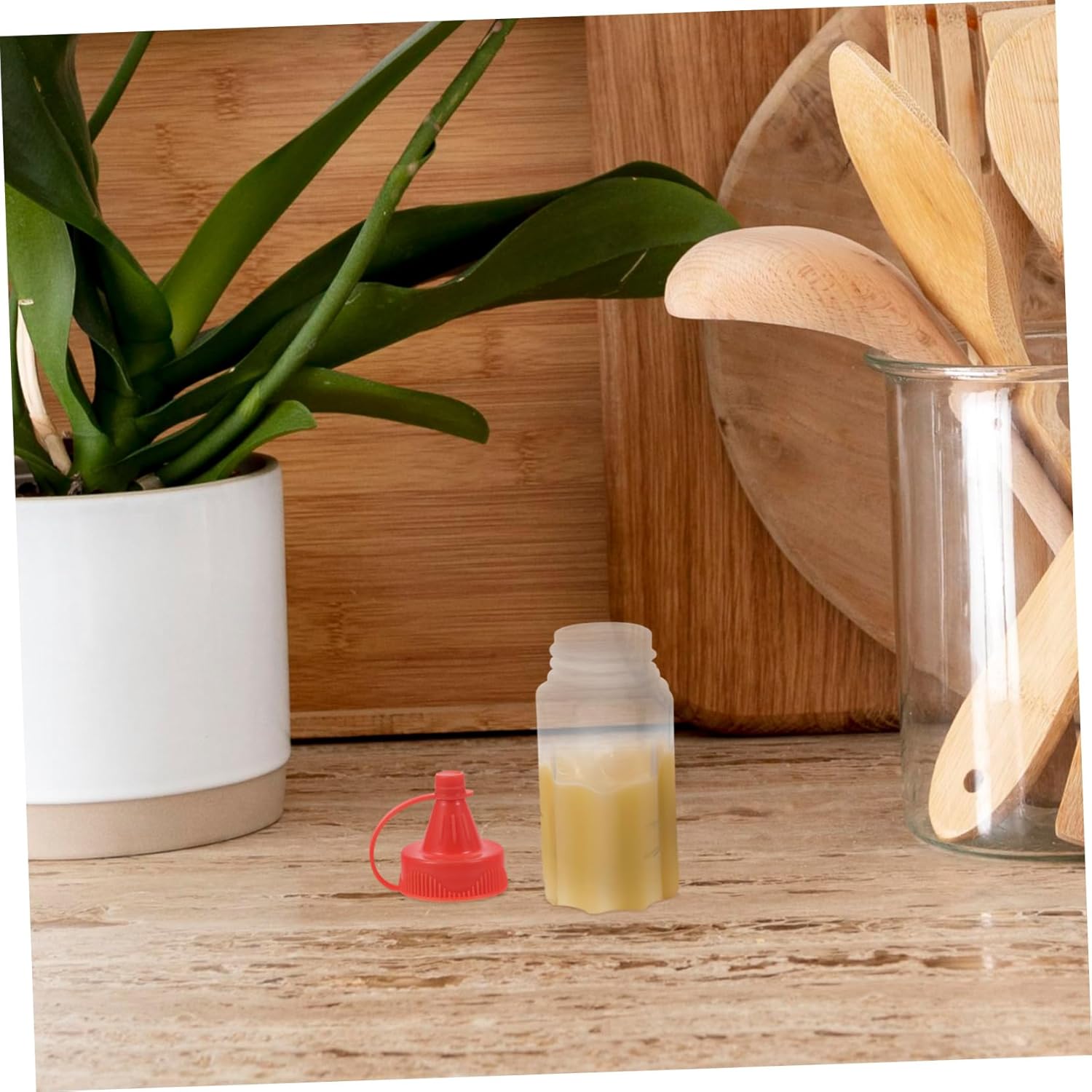 Cabilock Mini Jam Squeeze Bottle - Salad Dressing Container