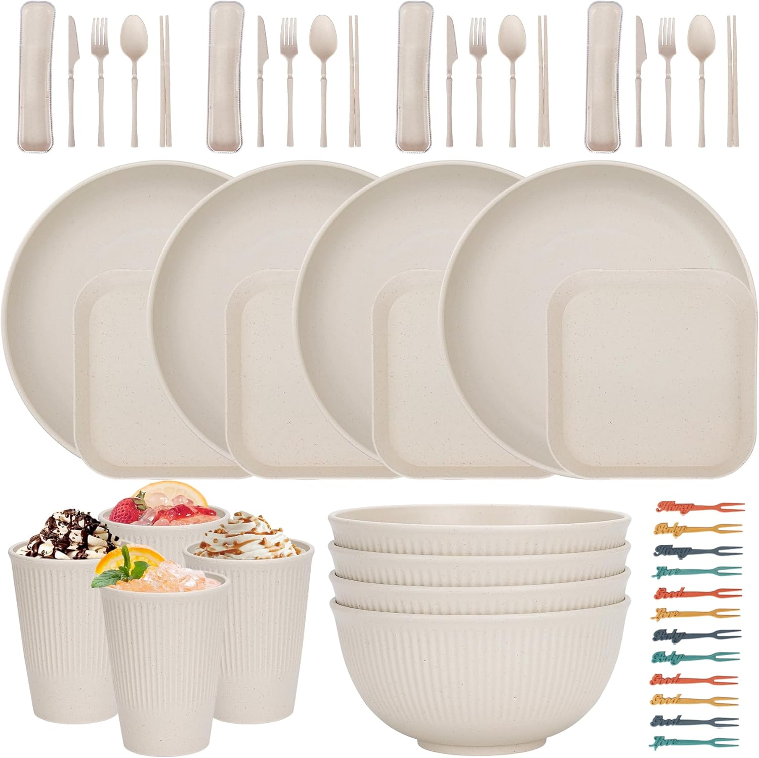 48 Pcs Dinnerware Sets