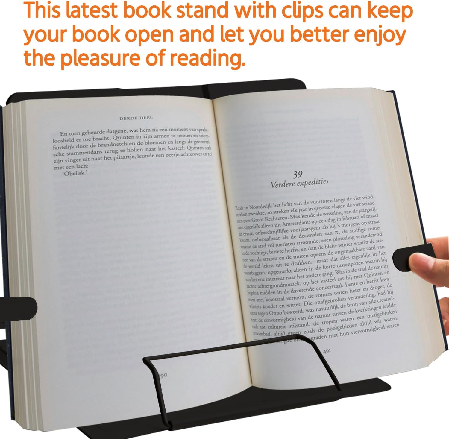 MEWPON Hands-Free Reading Stand Perfect for Kitchen Office Use