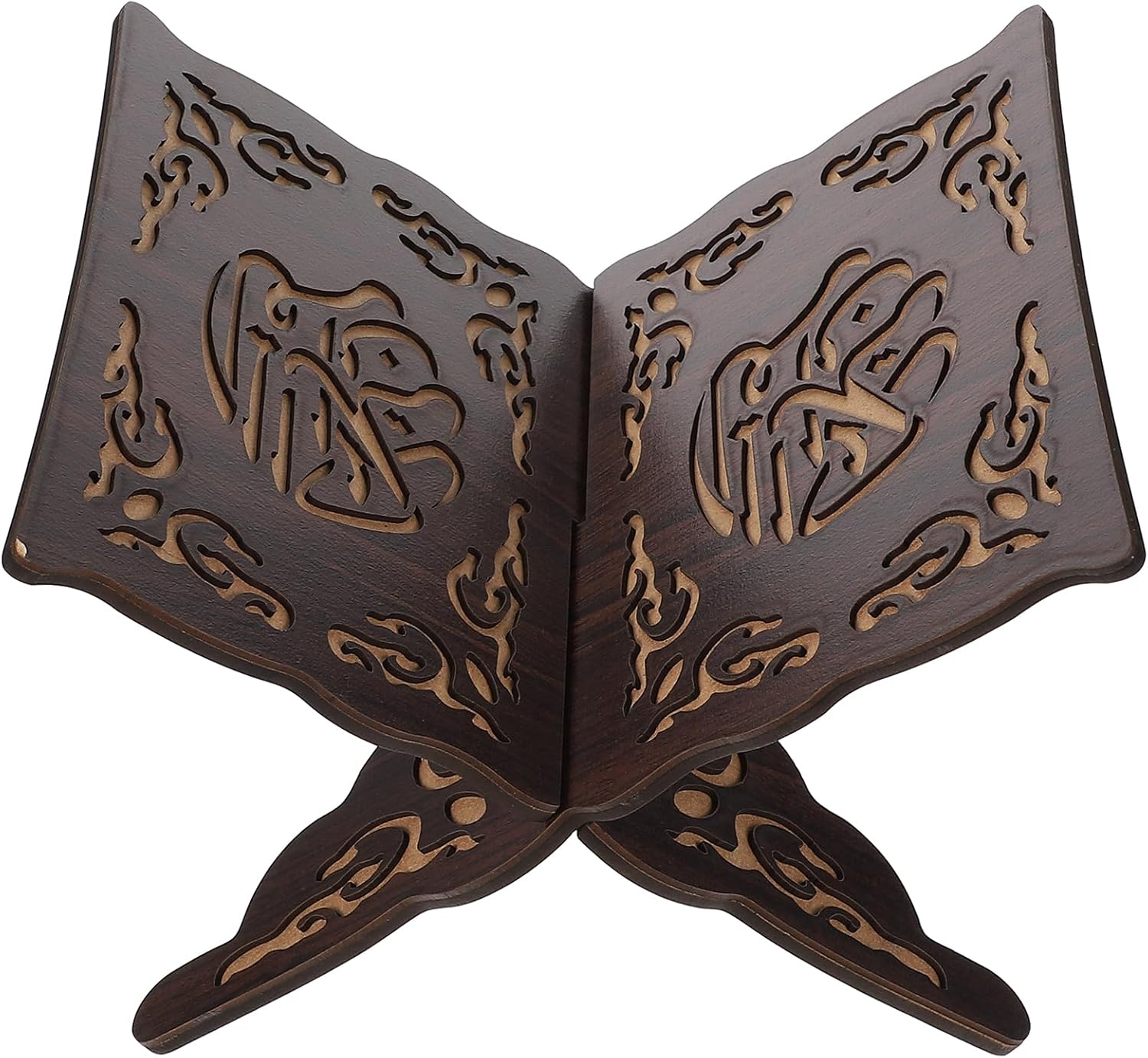 BESTOYARD Wooden Quran Book Stand Foldable Religious Holder