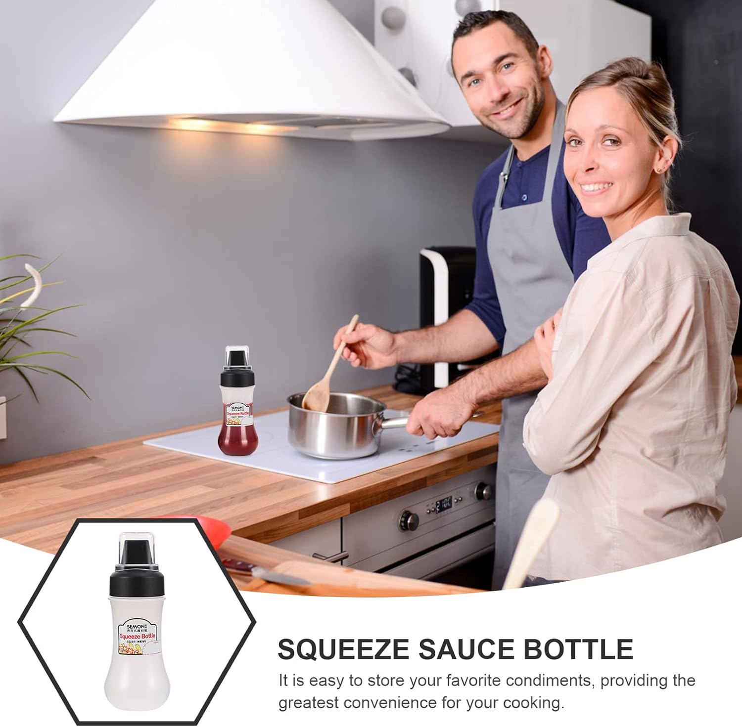 Hemoton 1pc Squeeze Condiment Bottle for Kitchen Use