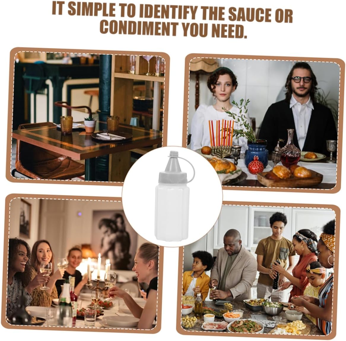 Reusable Squeeze Bottles - Condiment Dispenser