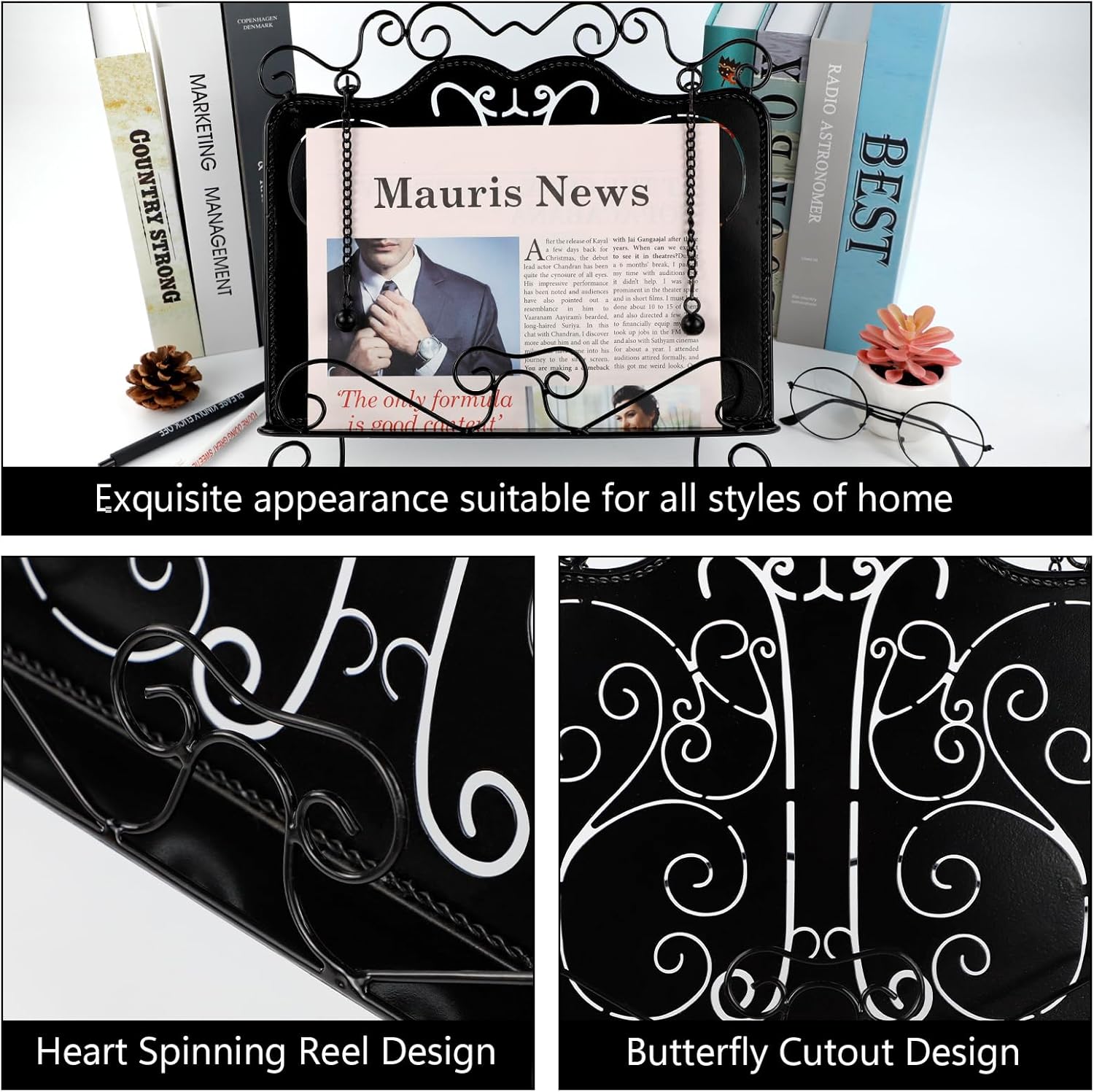 Adjustable Metal CookBook Stand