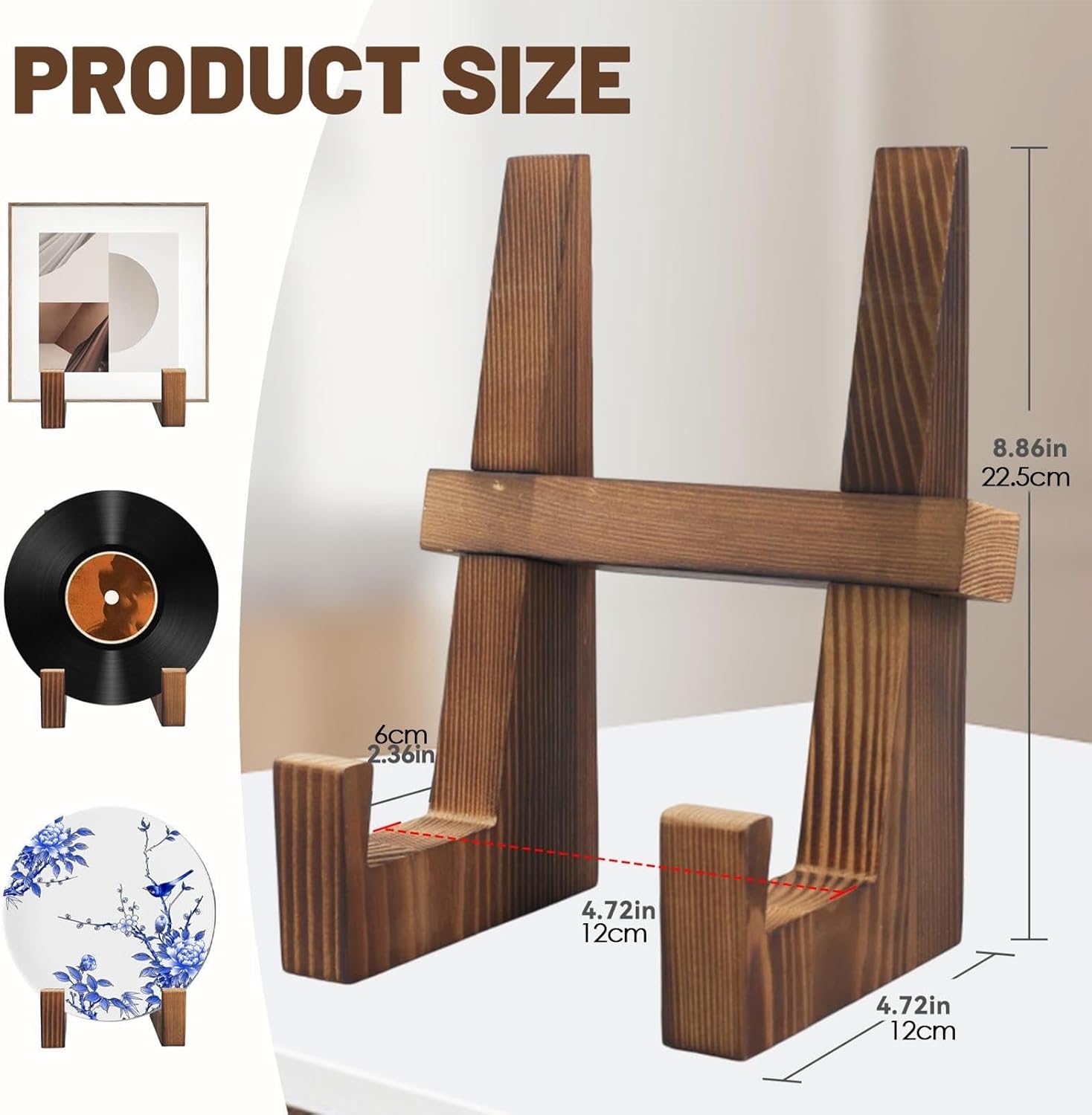 Sturdy Wooden Kitchen Cookbook Stand for Tablets Photos