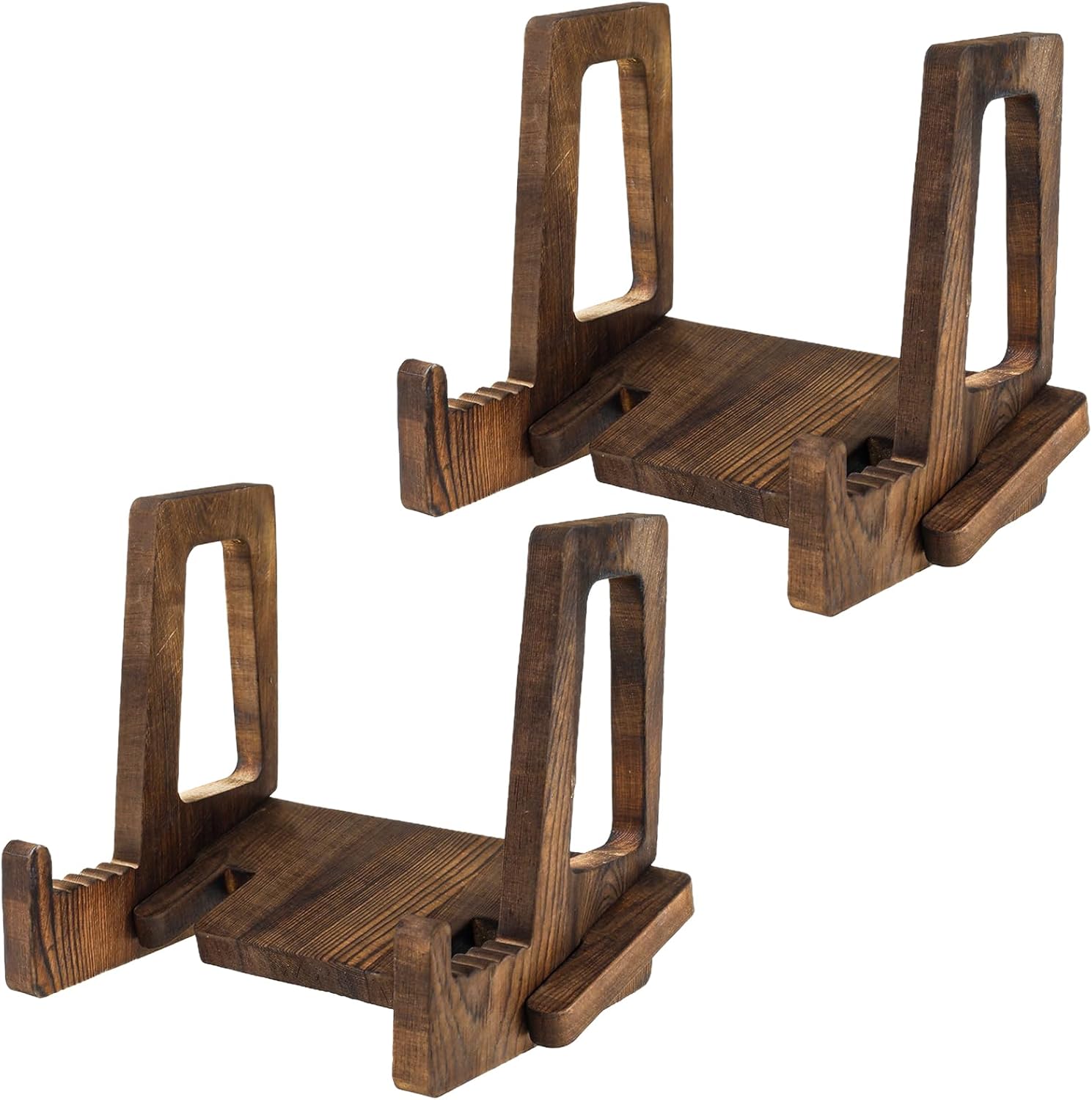 Adjustable Wave Cook Book Stand Natural Wood Finish Amazing Design