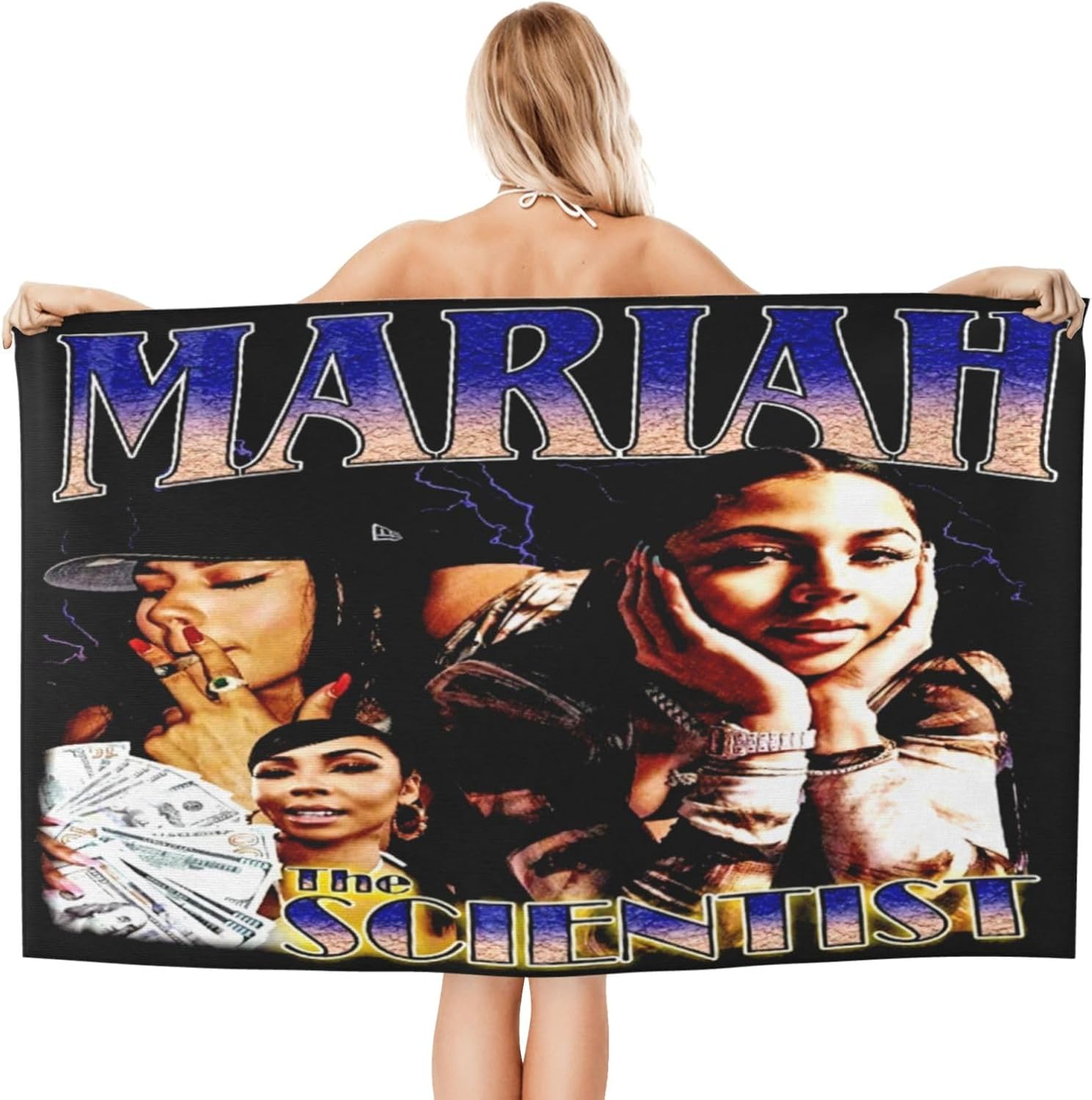 Connect with Mariah The Music Scientist 32x52 inch Quick Dry Microfiber Bath Towel