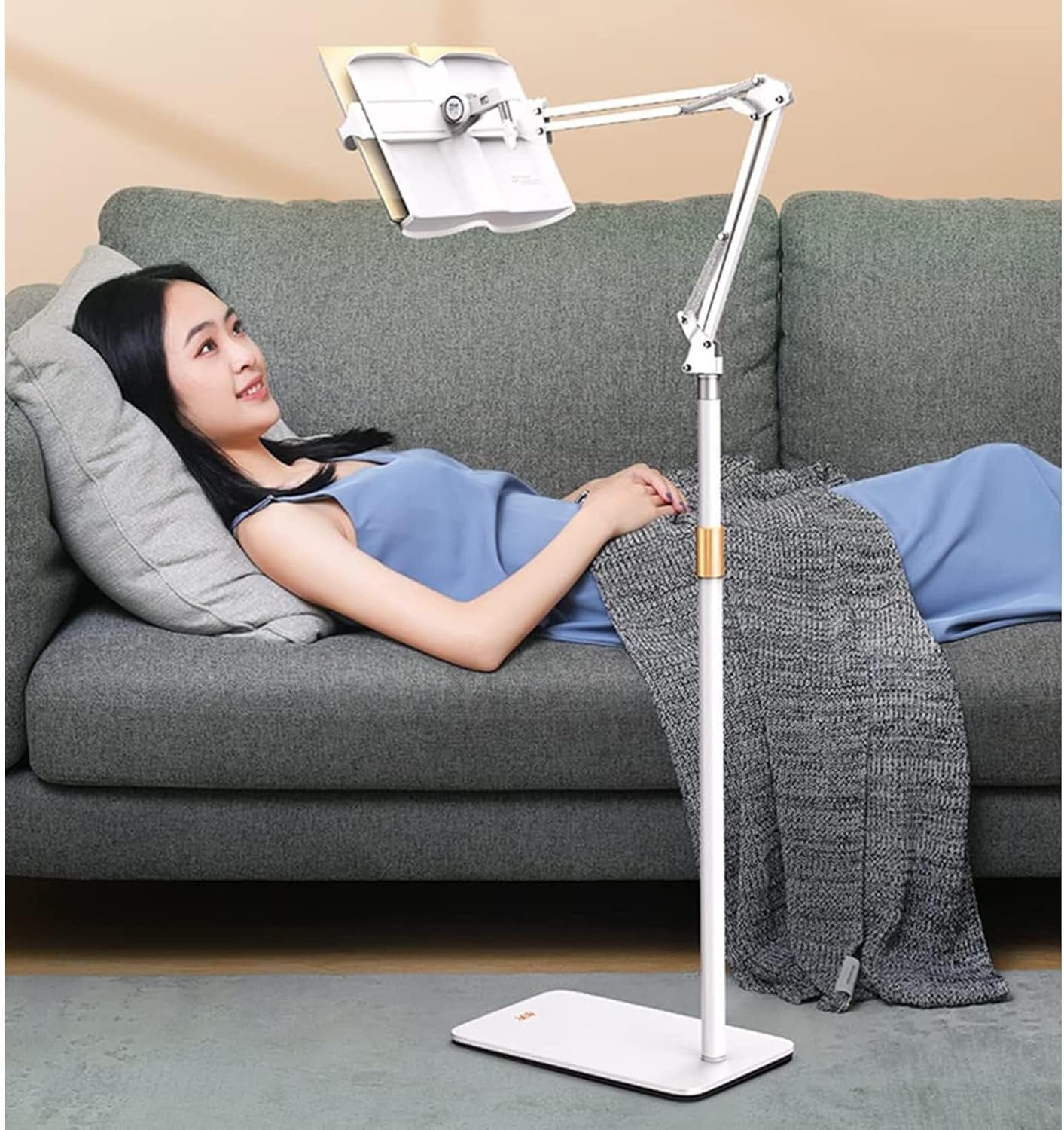 Adjustable Floor BookStanding for Reading Books and Cookbooks