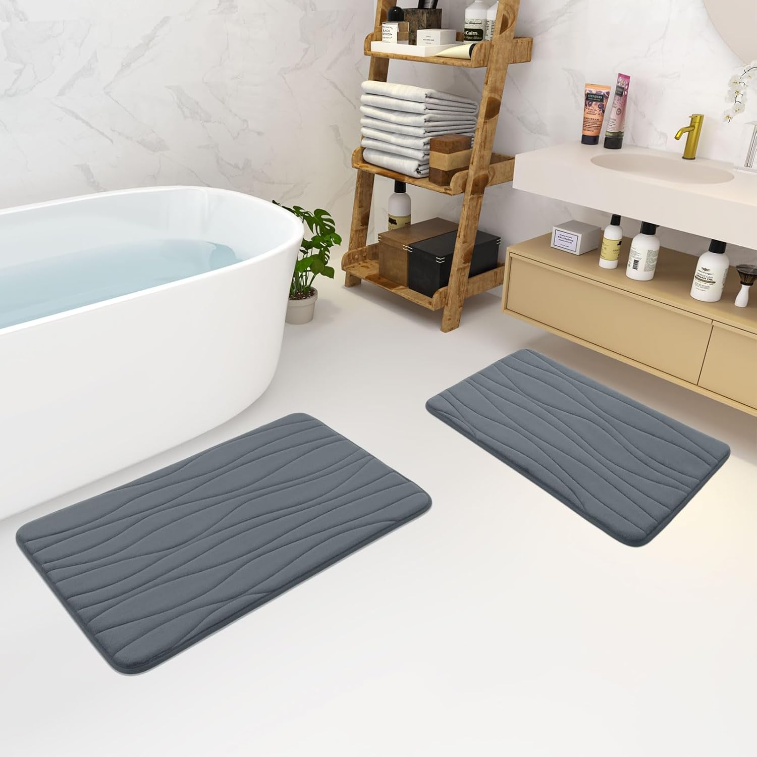 Buganda Memory Foam Bath Mat 36x24