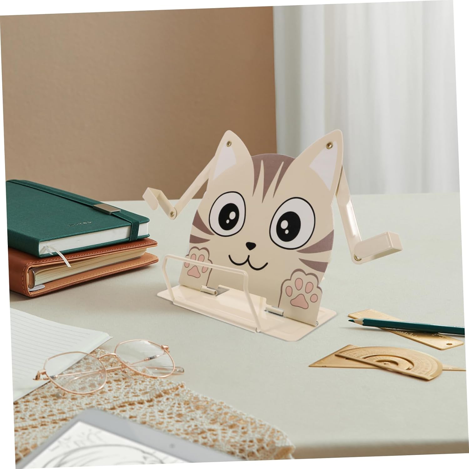Fun Multi-Functional Kids Bookstand with Cartoon Animal Design