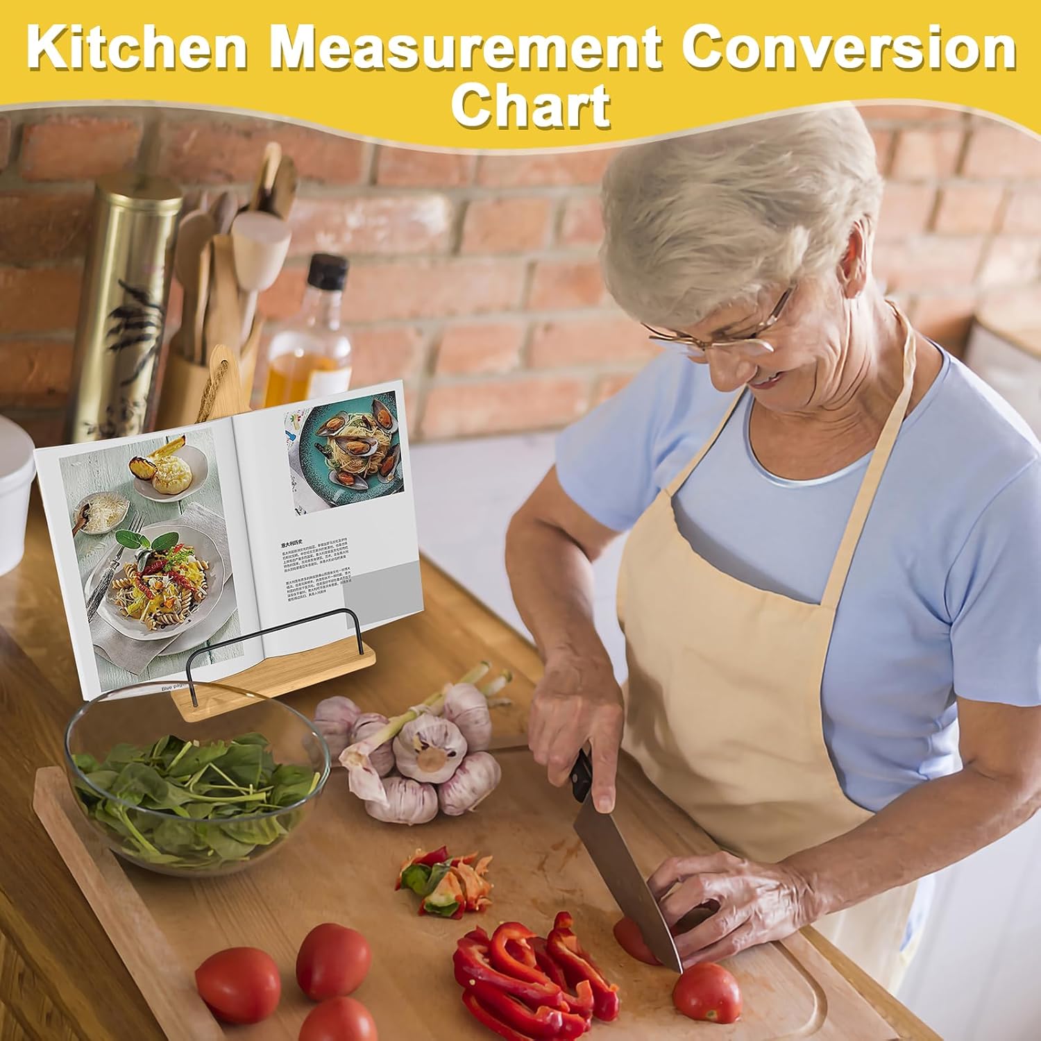 Adventico Bamboo Cook Book Stand