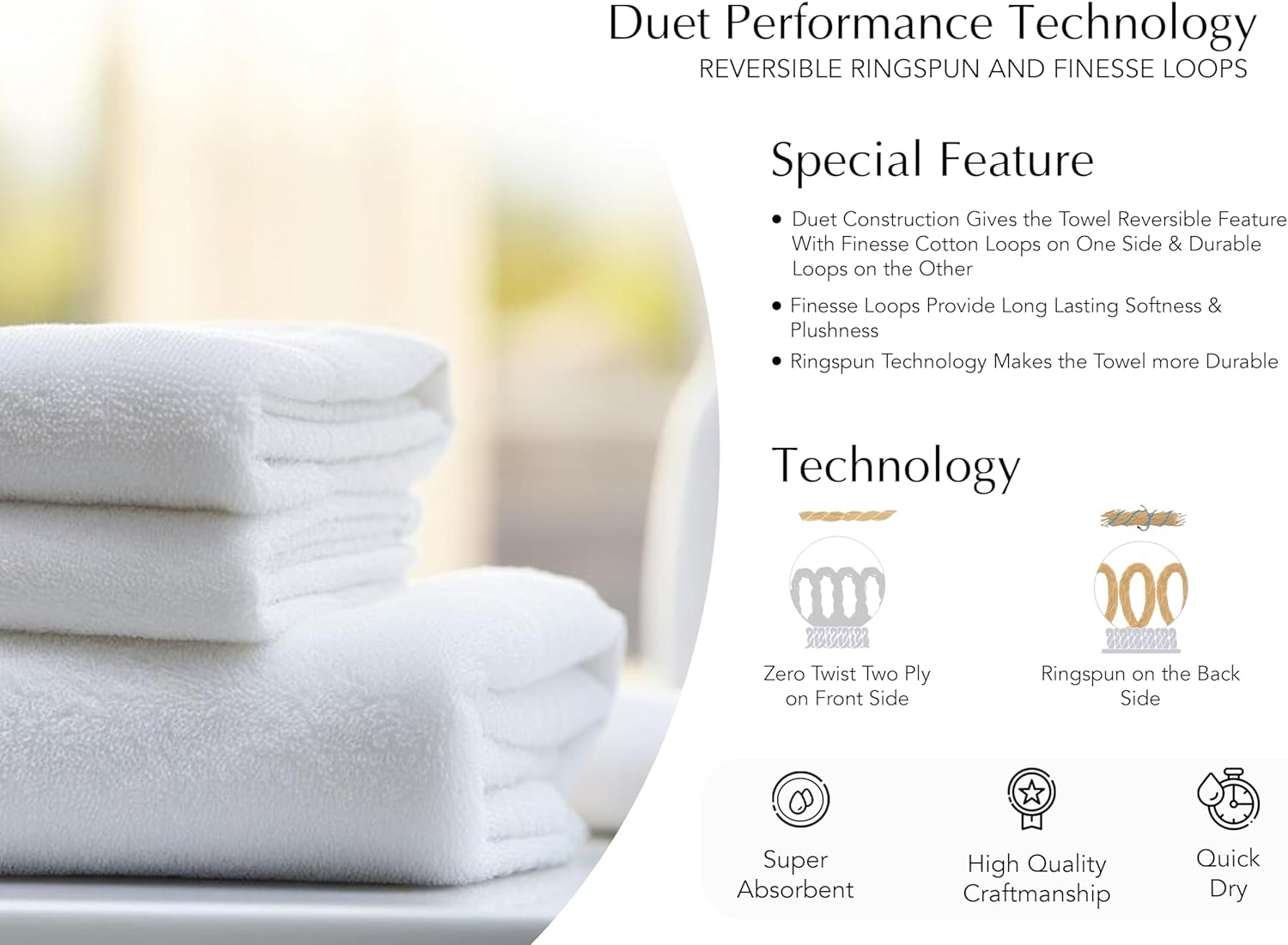 A1 Home Collections Burnt Caramel Bath Towels Pack of 4