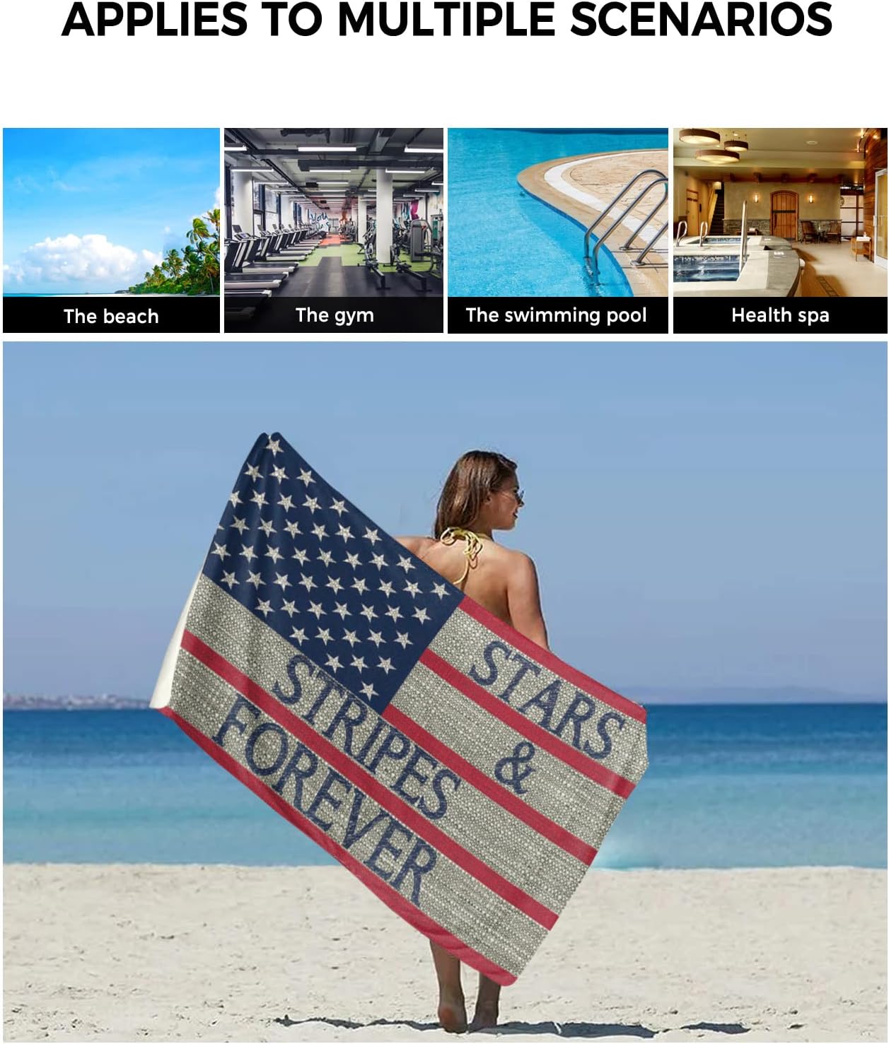 High-Quality bath towel set for Beach Pool and Travel