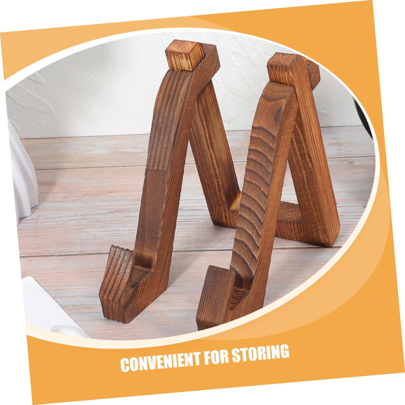Zerodeko Wooden Menu Recipe Holder Stand
