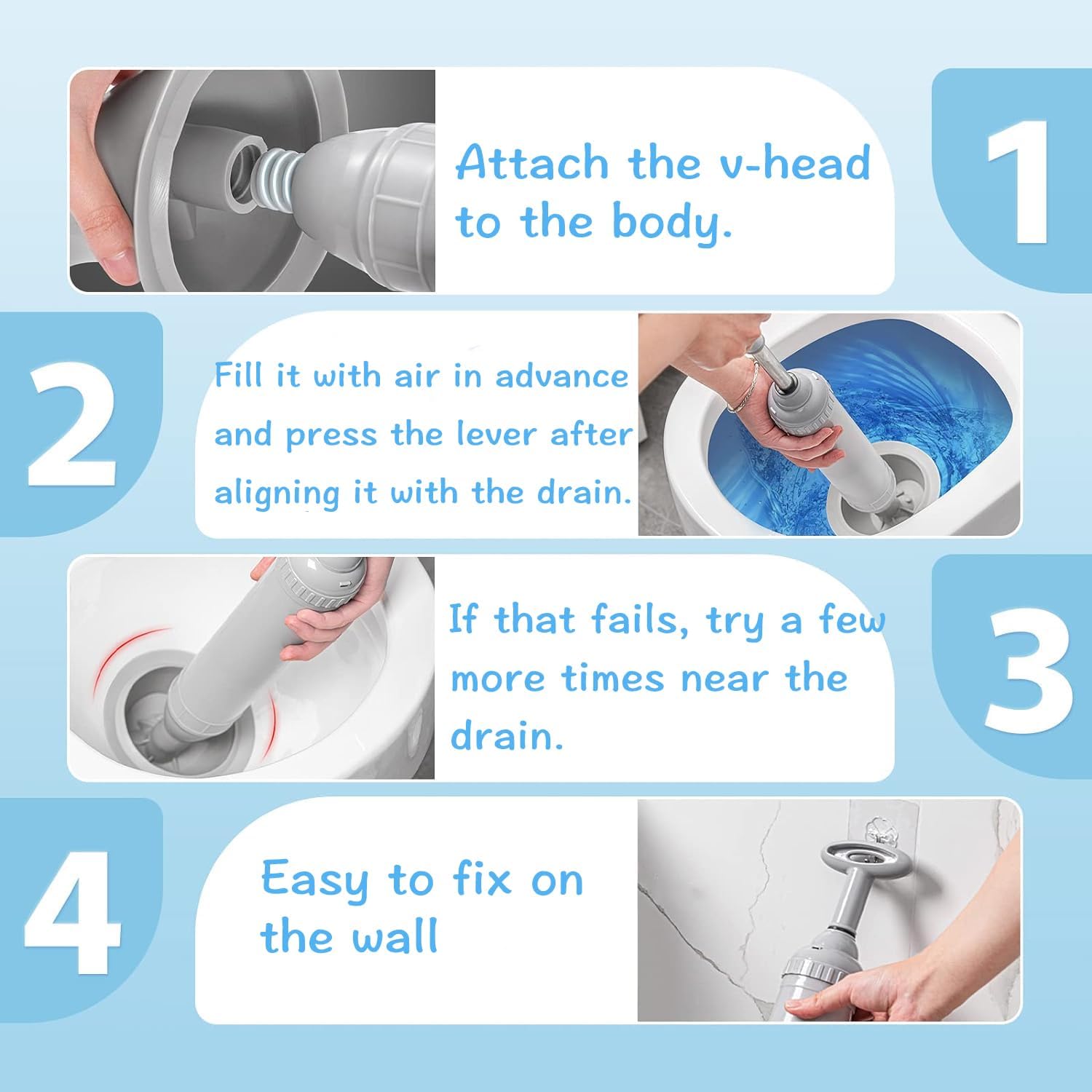 Powerful Toilet Plunger for Effortless Unclogging