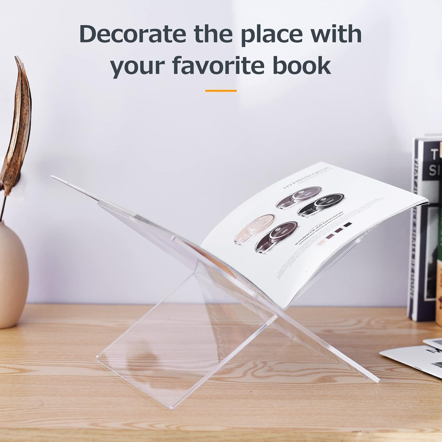 Irfora X-Shaped Acrylic Book Display