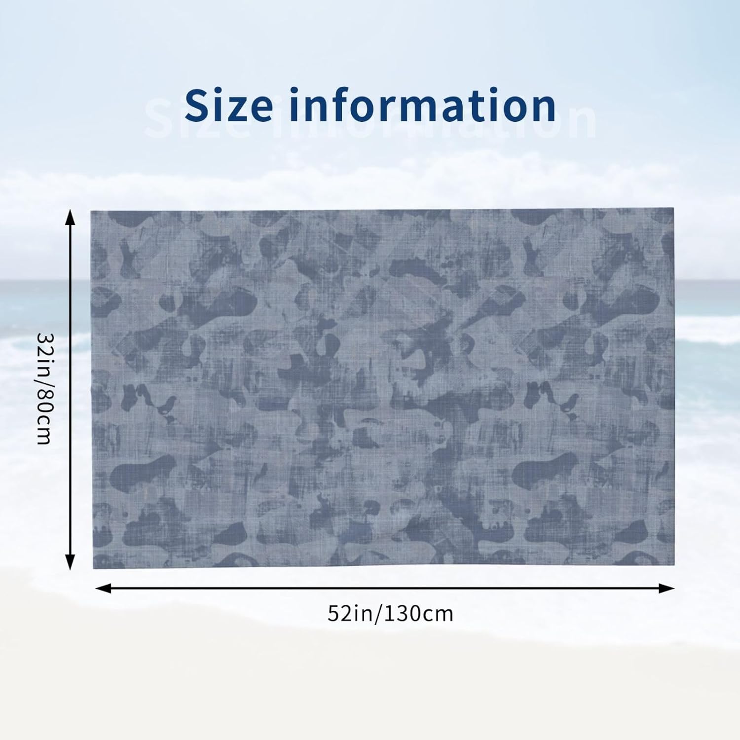 Comfy Durable French Blue Bath Towel