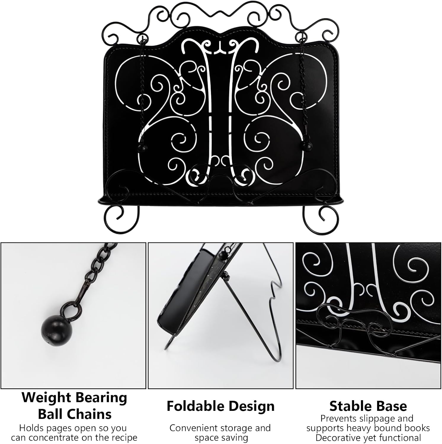 Adjustable Metal CookBook Stand