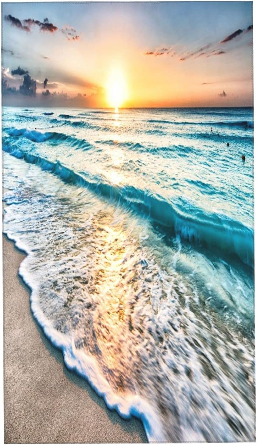 Bath designed for mastering the beach - Set of 2 with tropical vibes