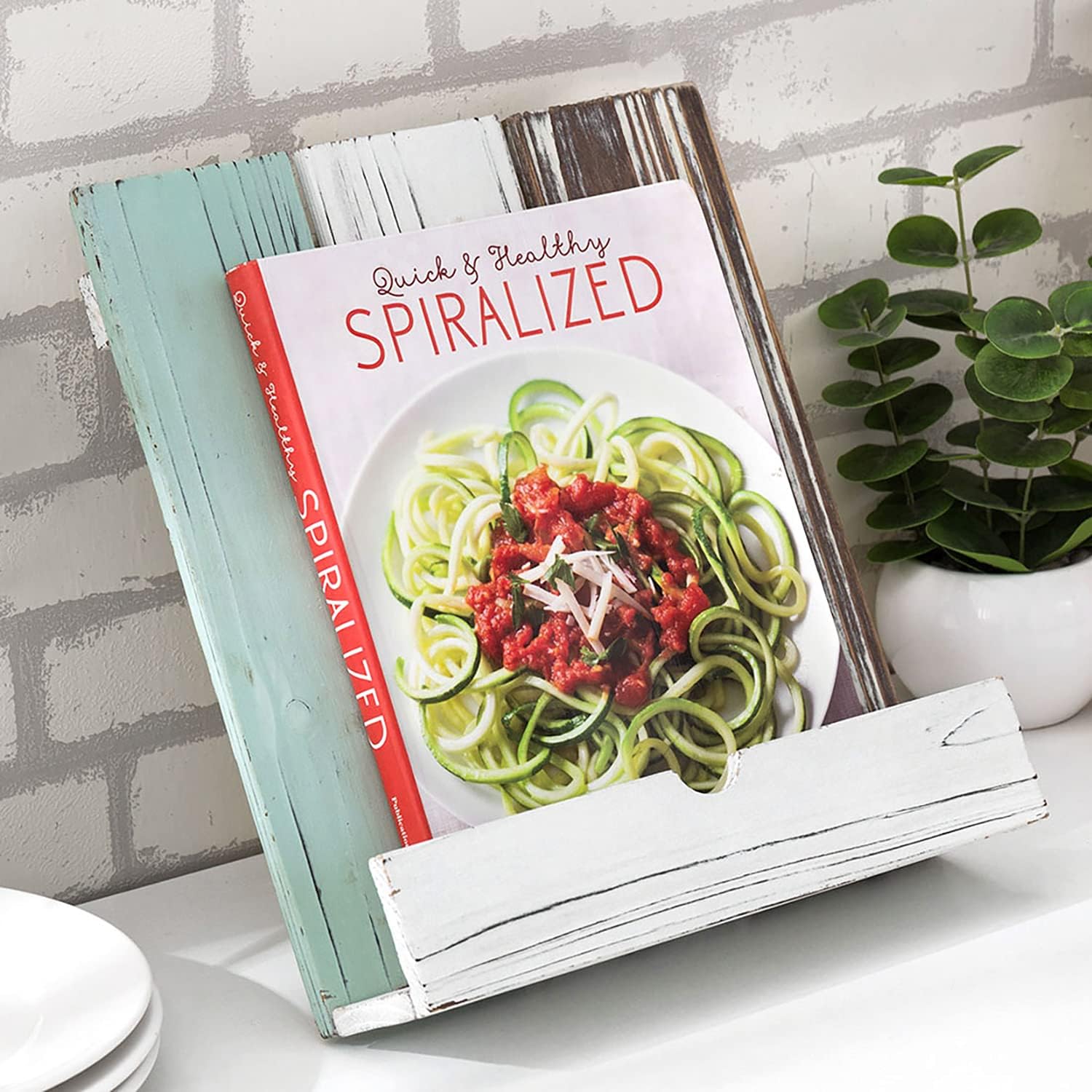 Stylish Rustic 3-tone Wooden Cooking Stand for Your Home Kitchen