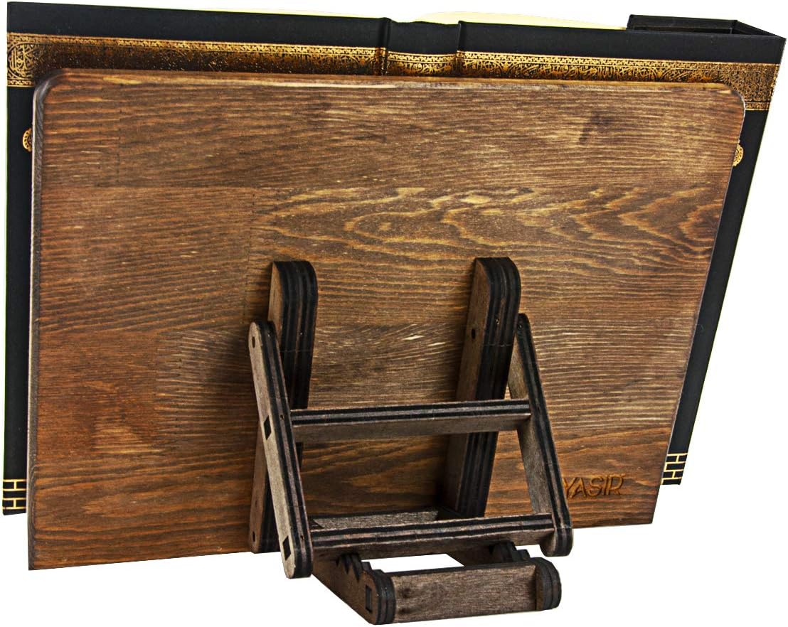 Vintage Wooden Book Stand with Adjustable Height